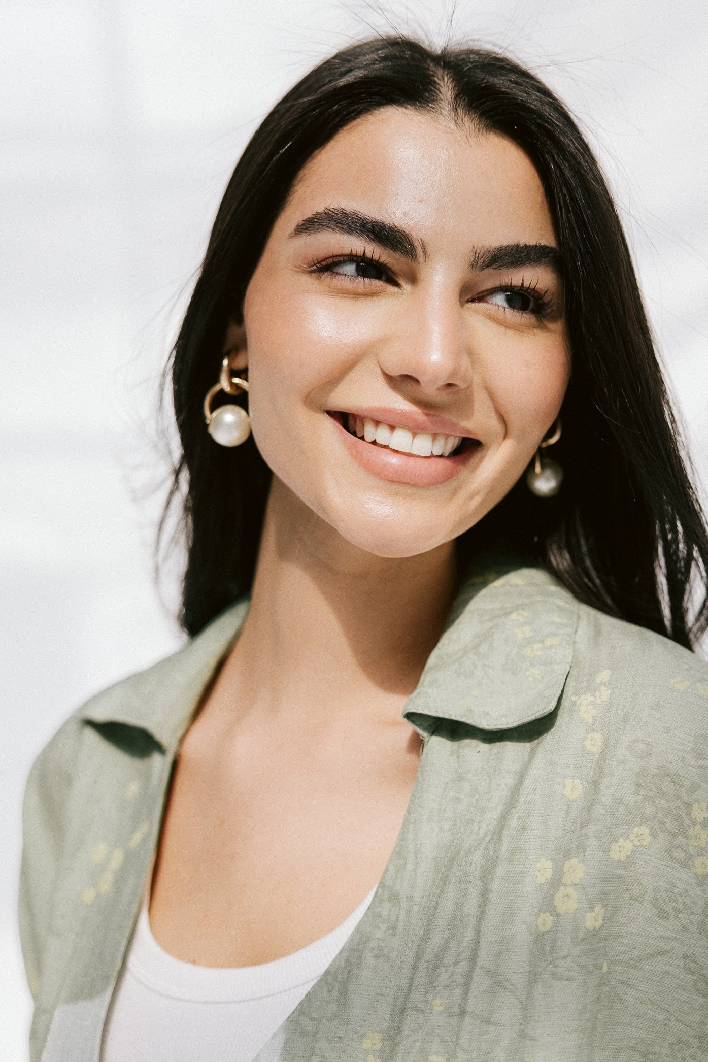 Fleur Aura Top in Matcha