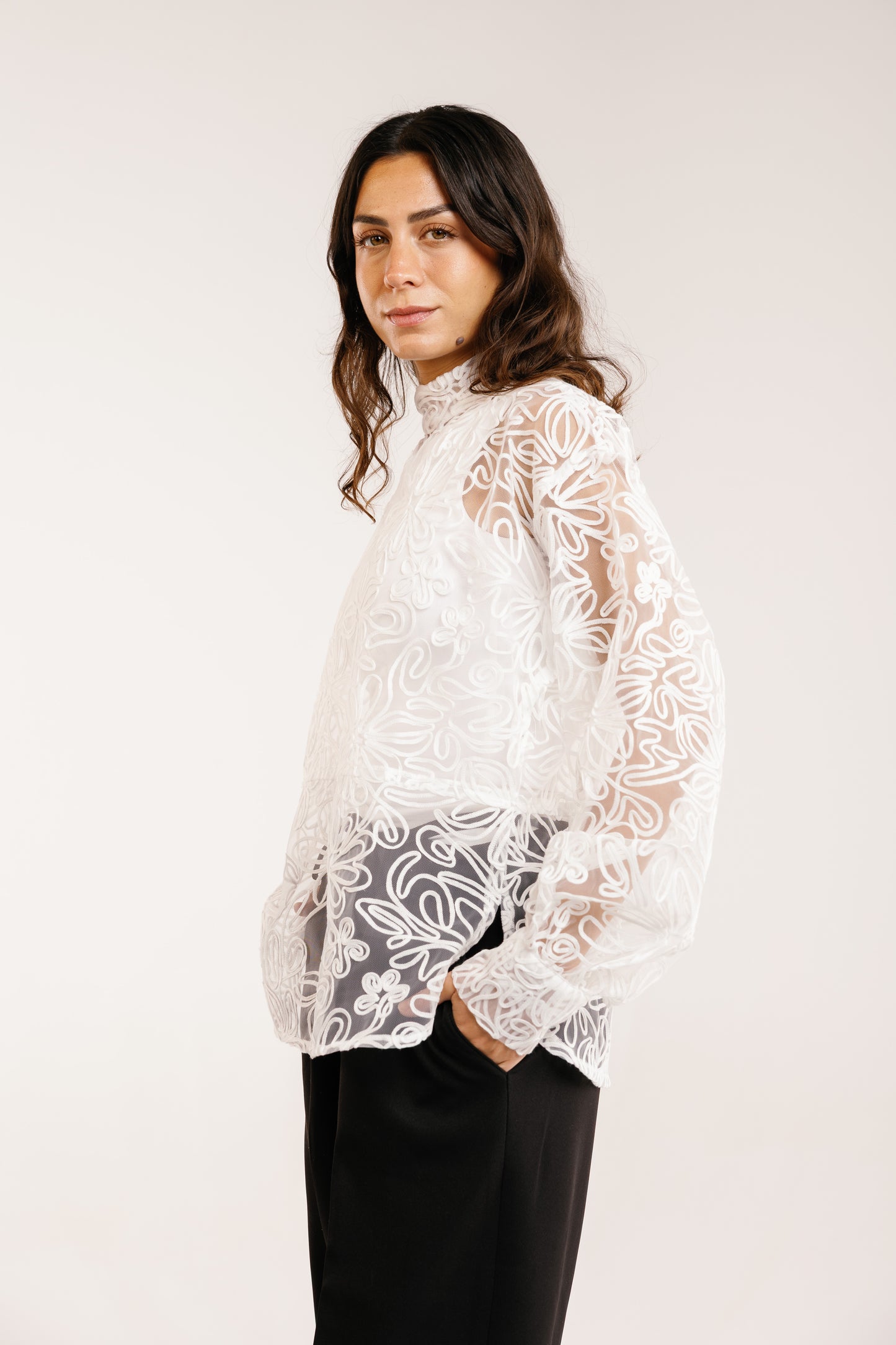 The Bloom Blouse in White