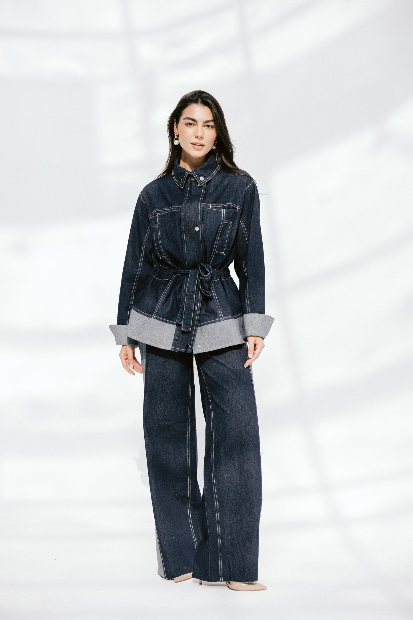 The Tow-Tone Denim Set