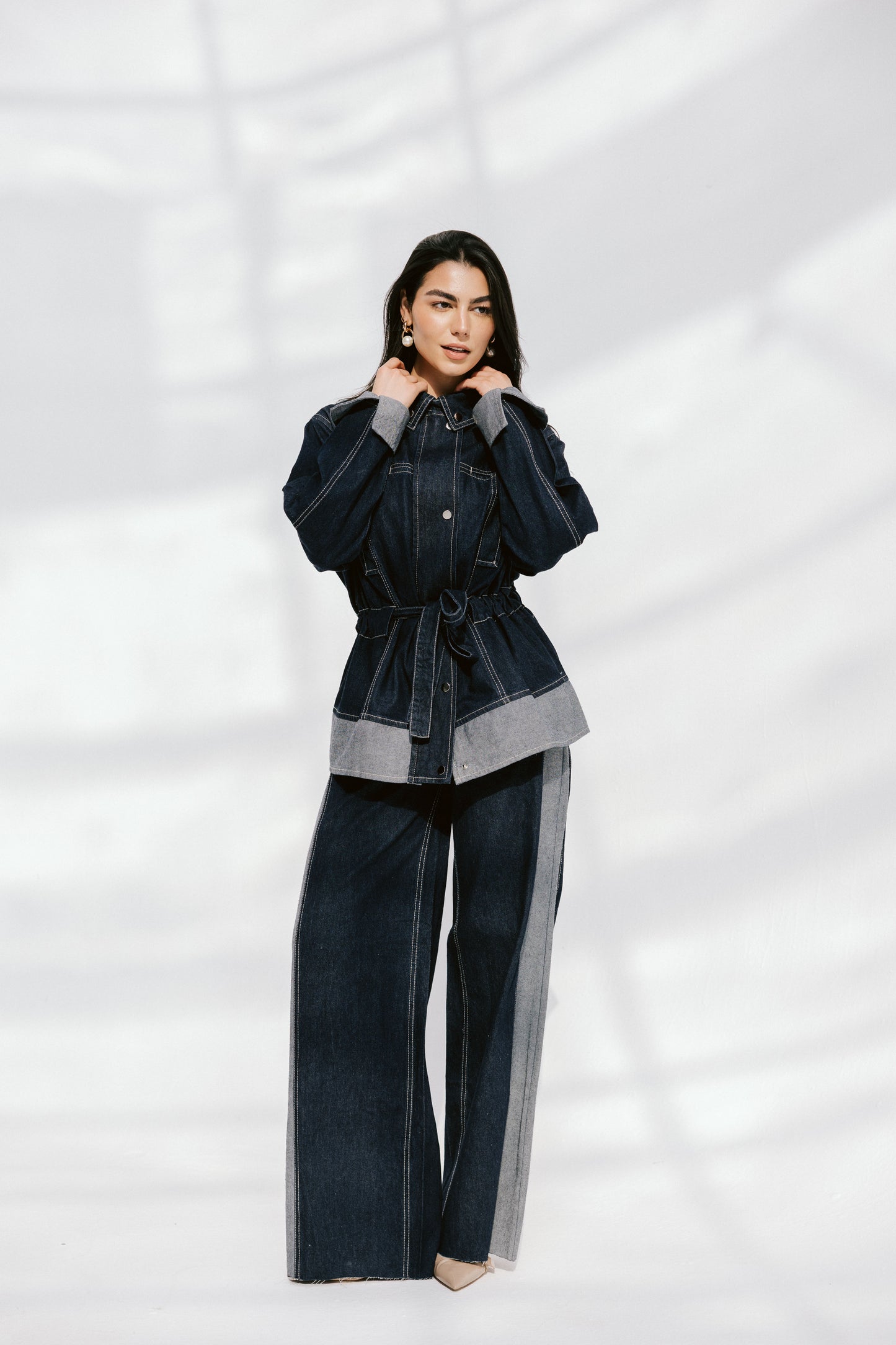 The Tow-Tone Denim Set