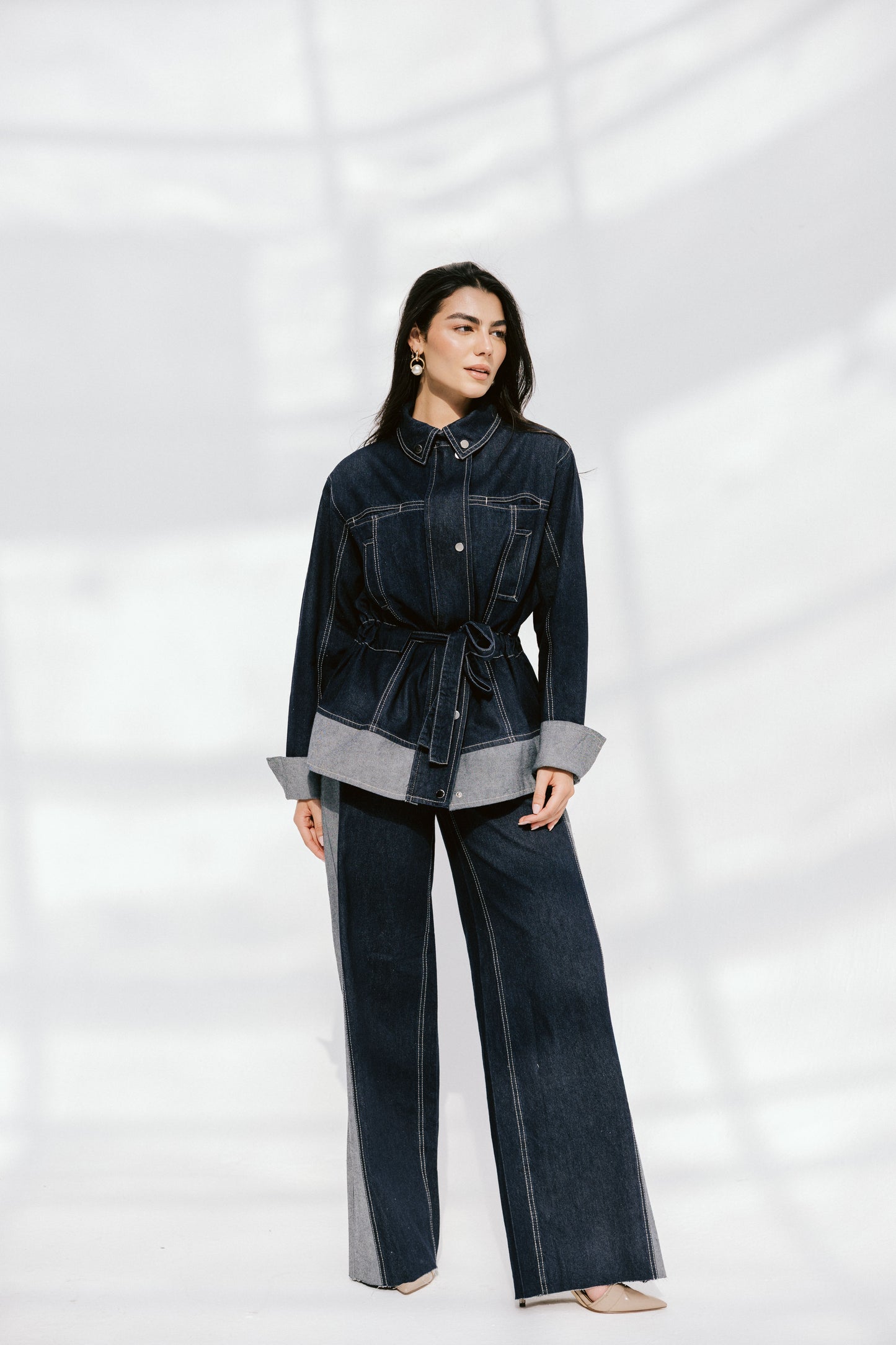 The Tow-Tone Denim Set