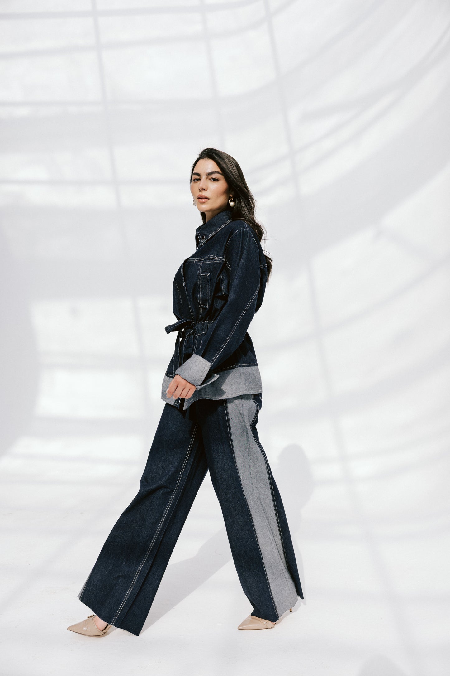The Tow-Tone Denim Set