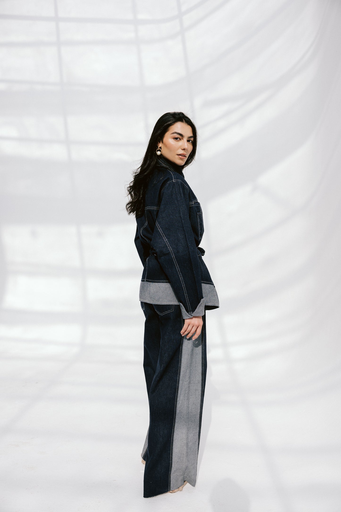 The Tow-Tone Denim Set
