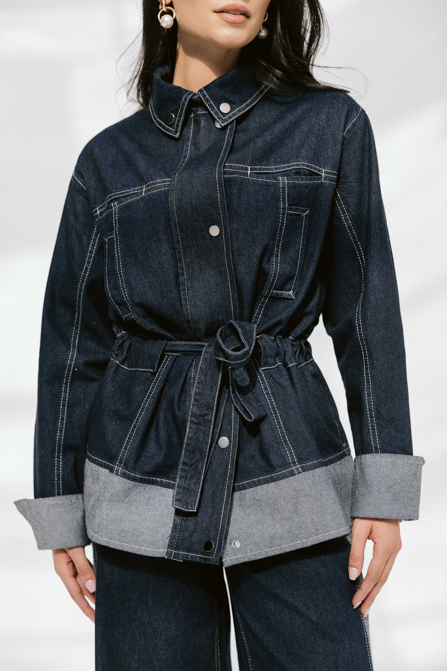 The Tow-Tone Denim Set