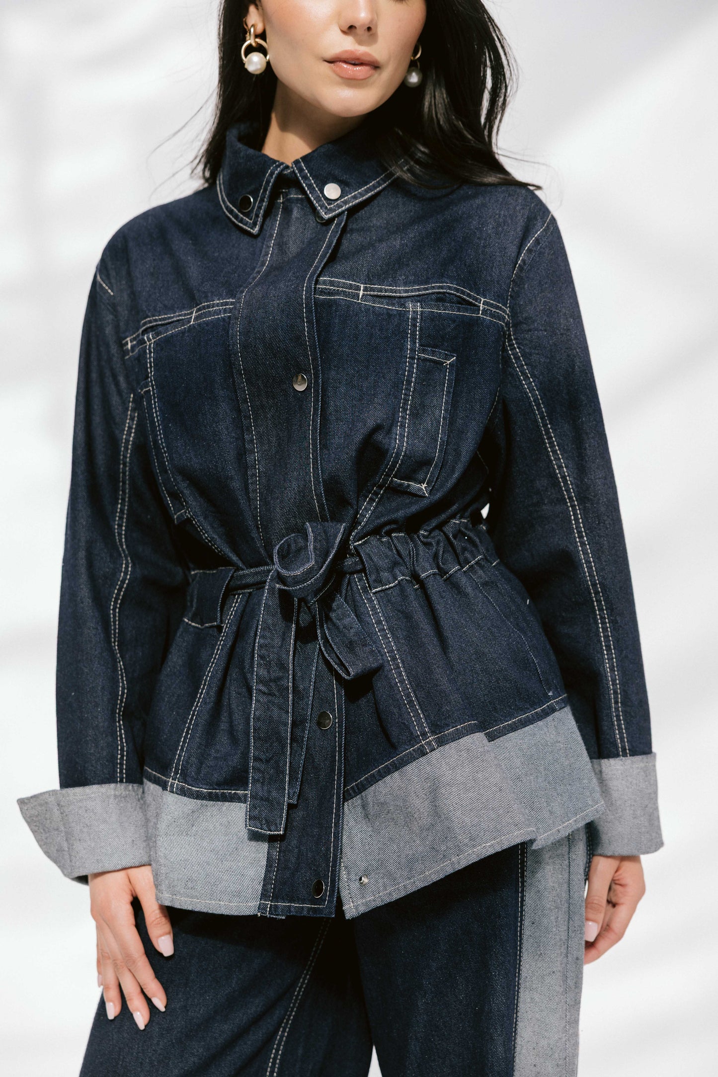 The Tow-Tone Denim Set