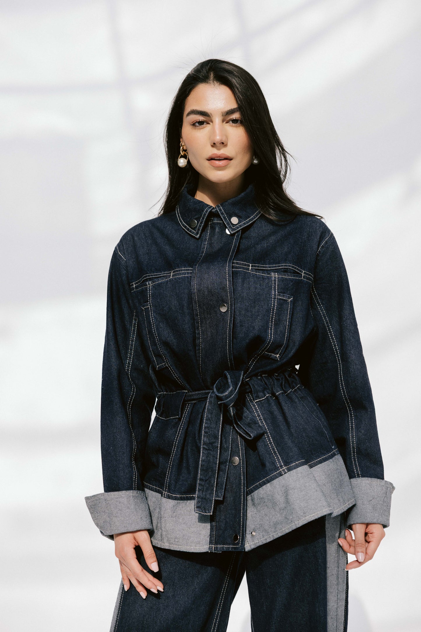 The Tow-Tone Denim Set
