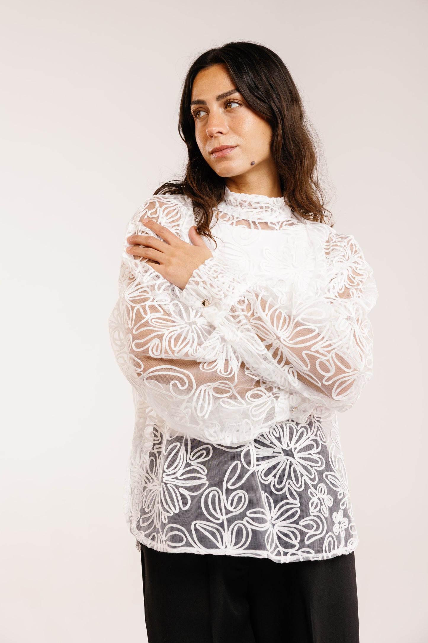 The Bloom Blouse in White