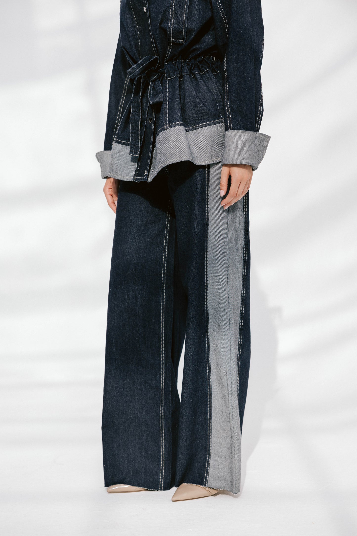 The Tow-Tone Denim Set