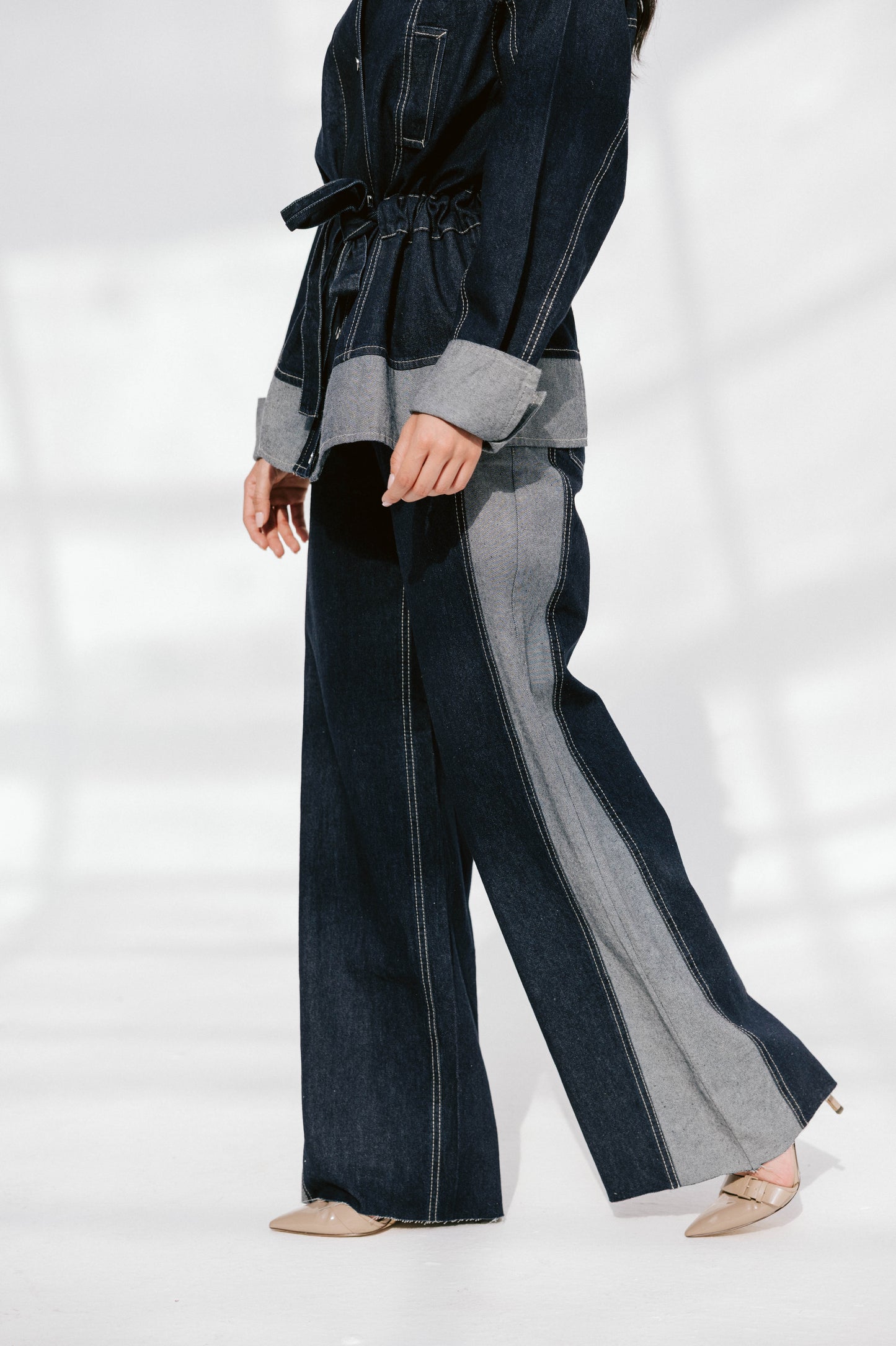 The Tow-Tone Denim Set