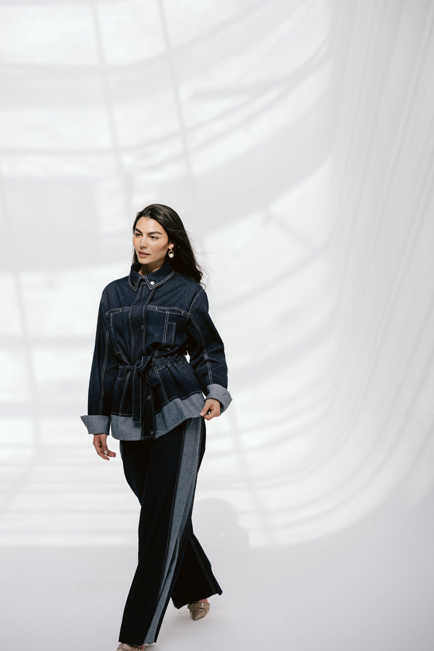 The Tow-Tone Denim Set