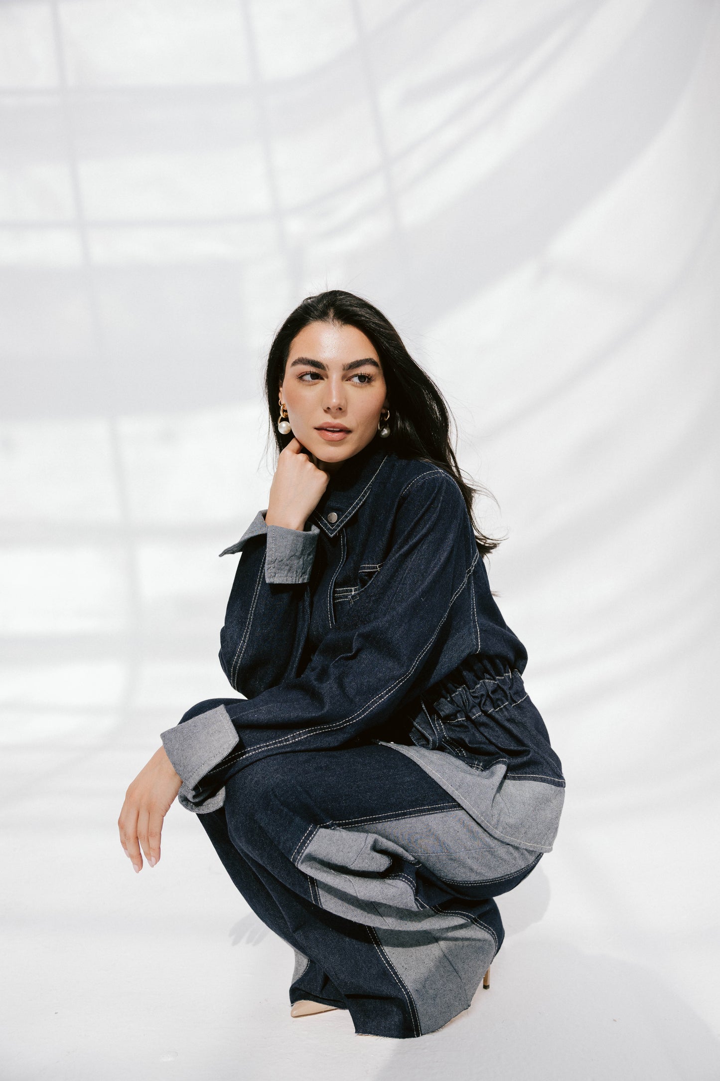 The Tow-Tone Denim Set