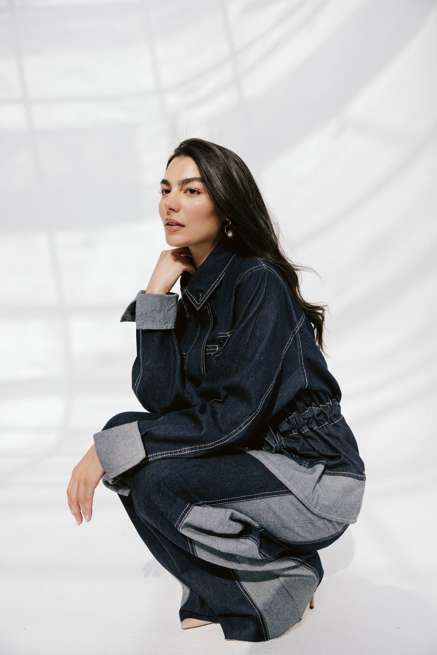 The Tow-Tone Denim Set