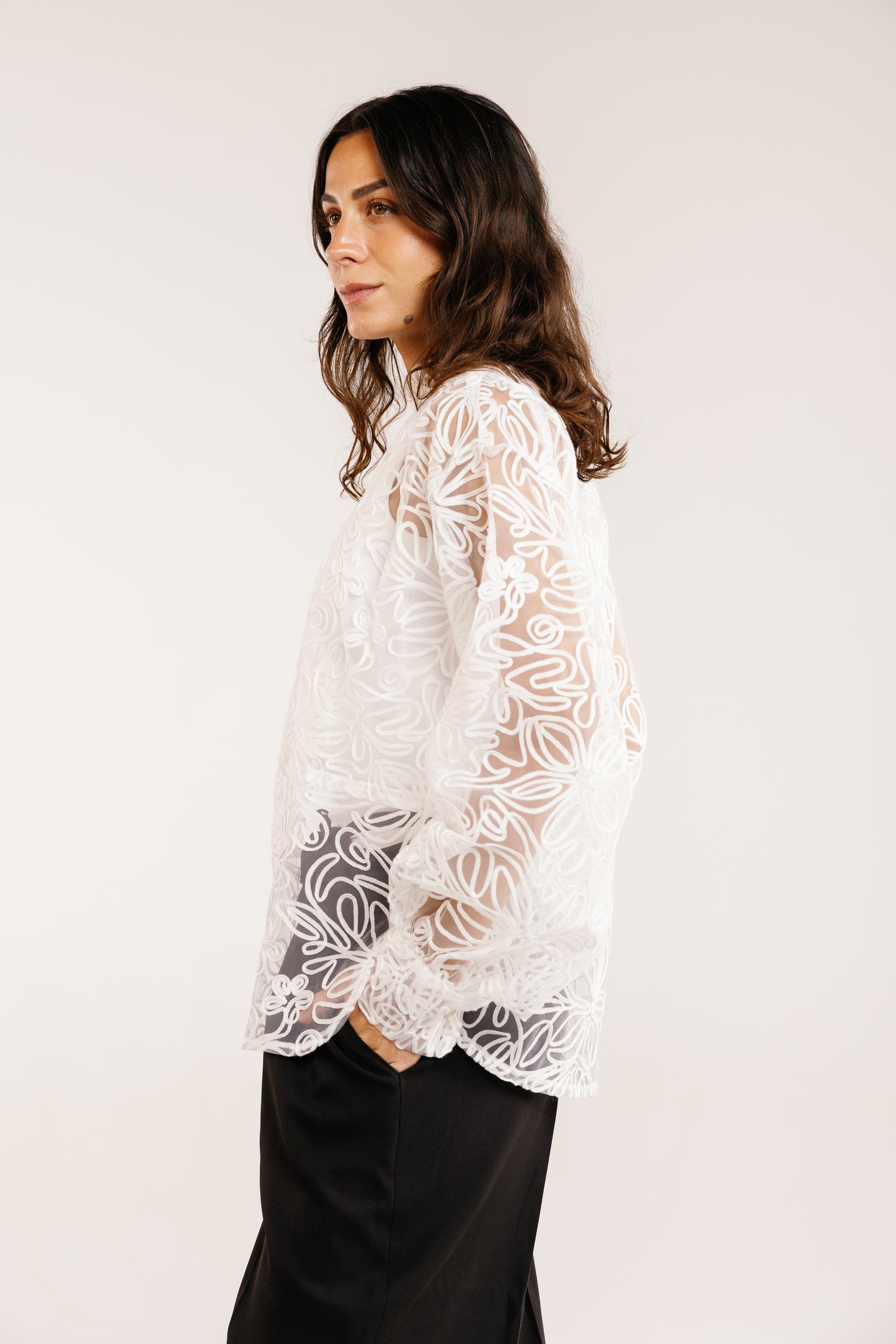 The Bloom Blouse in White