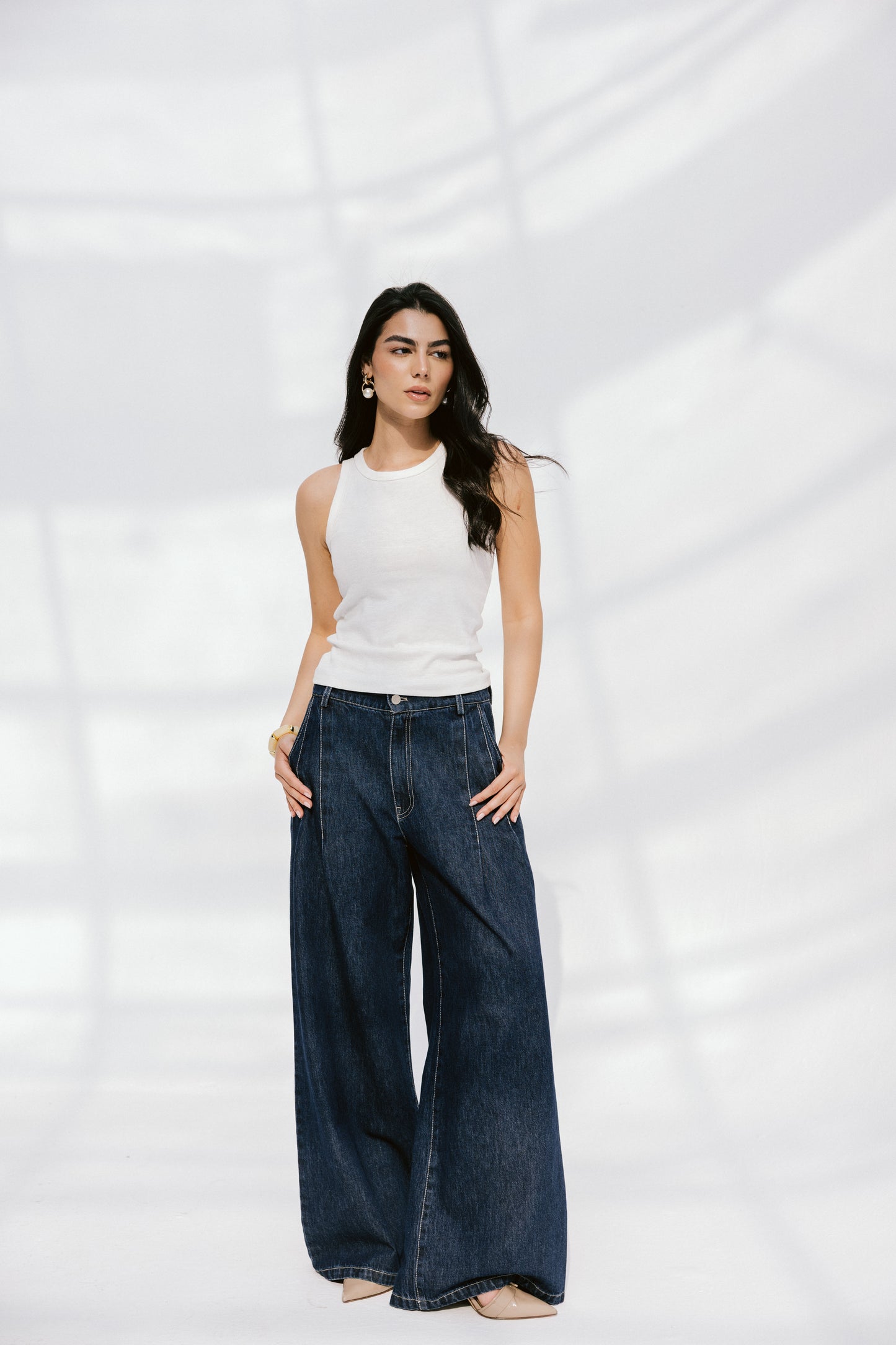 Deep Blue Wide Leg