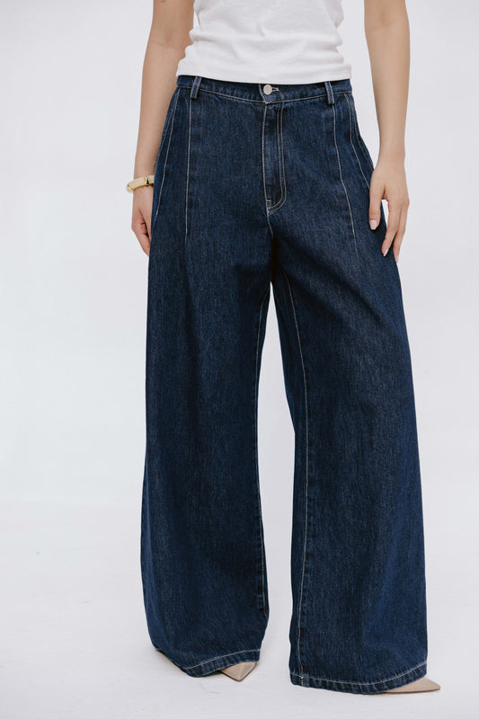 Deep Blue Wide Leg