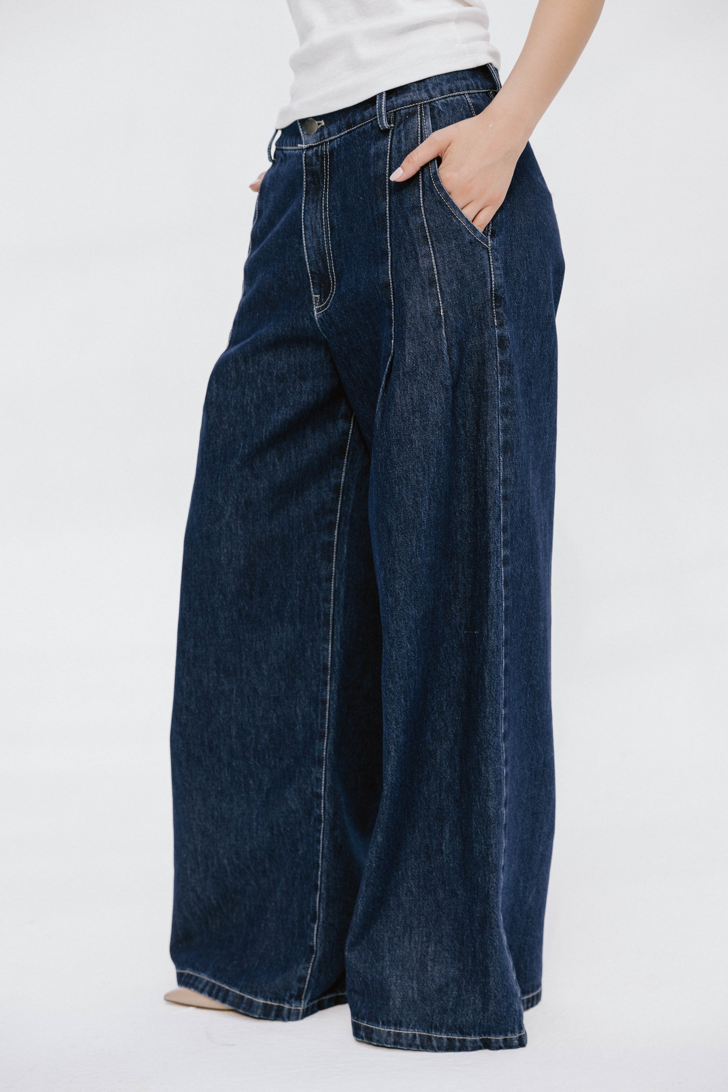 Deep Blue Wide Leg