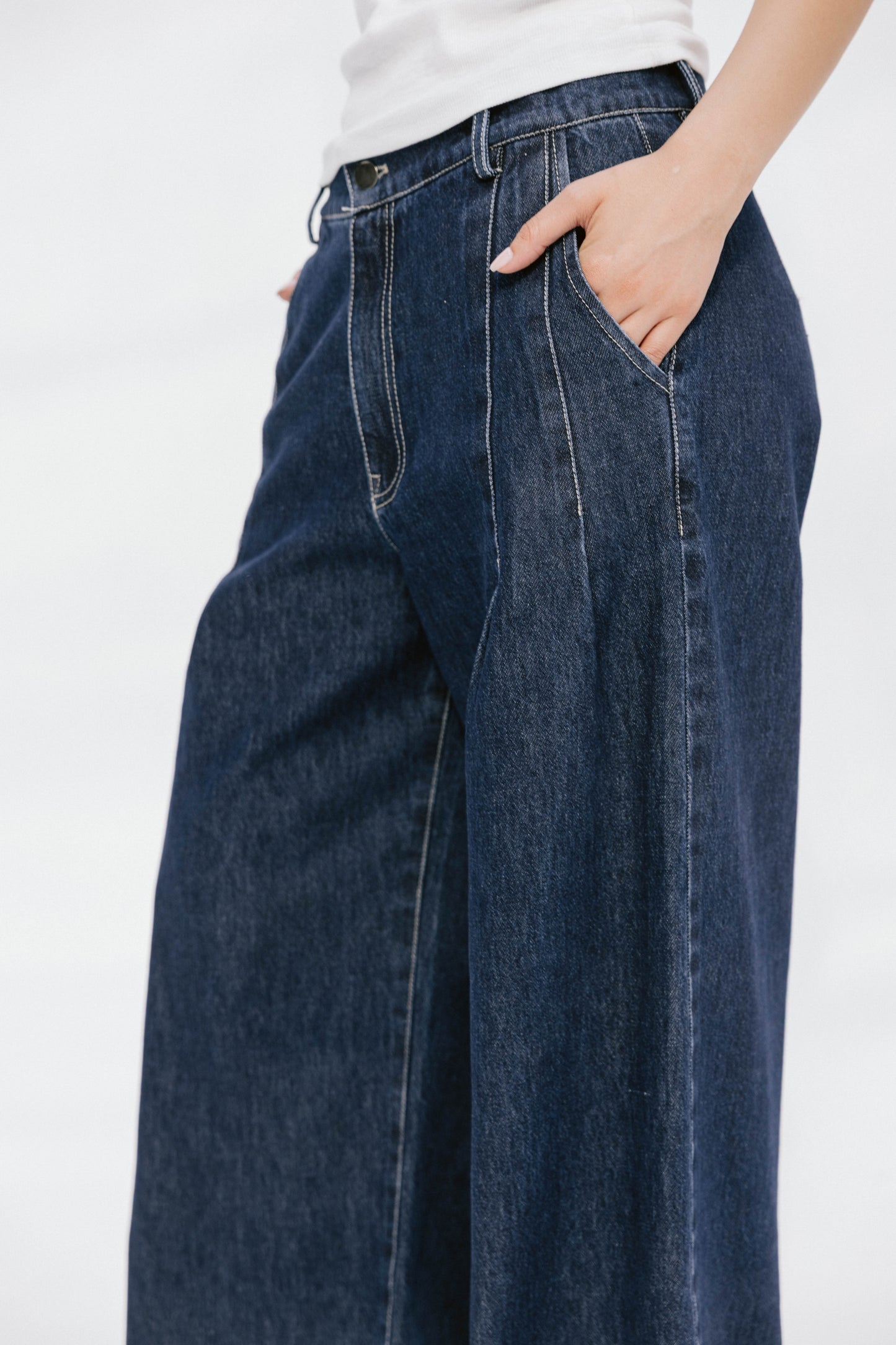 Deep Blue Wide Leg