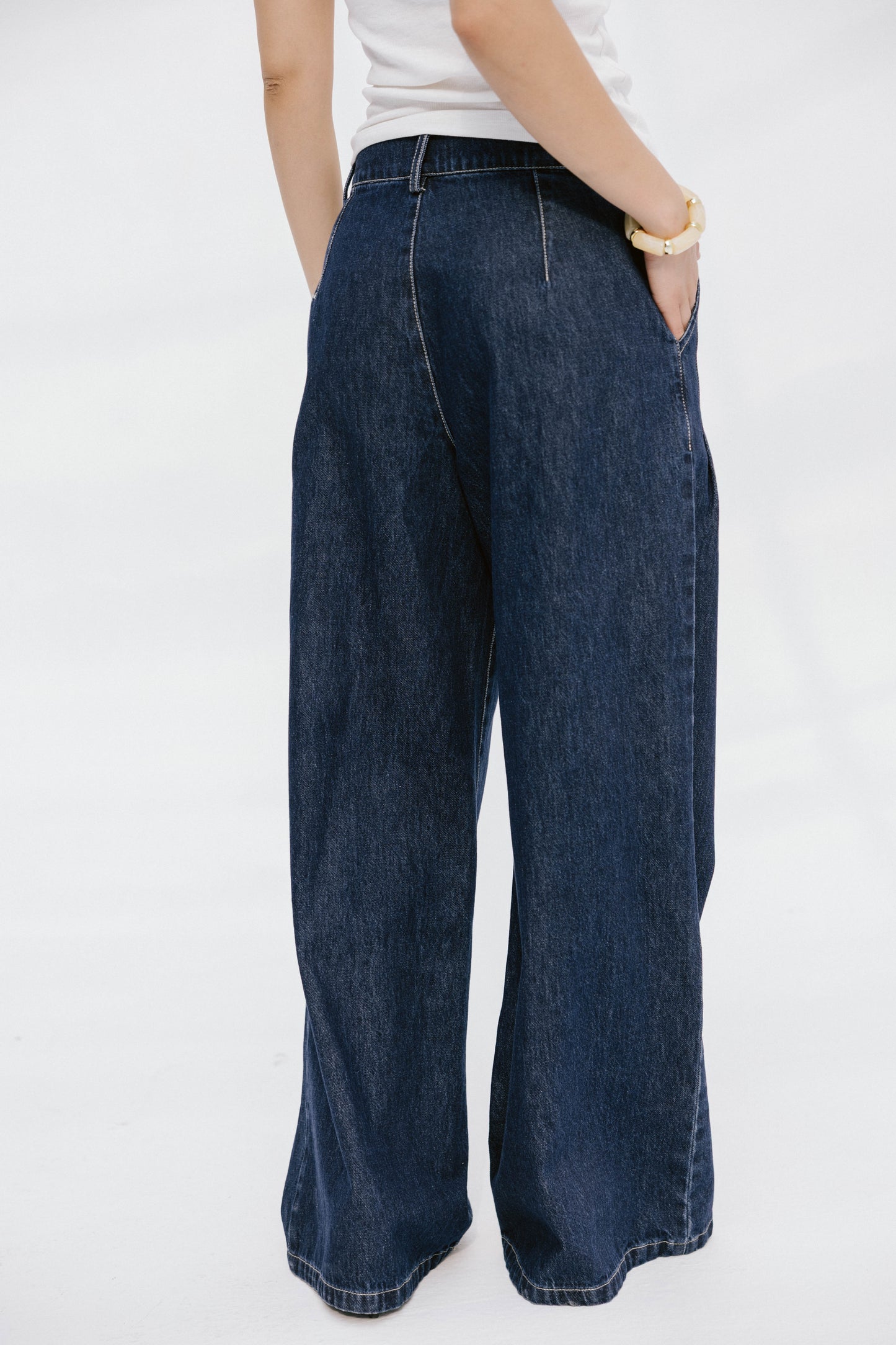Deep Blue Wide Leg