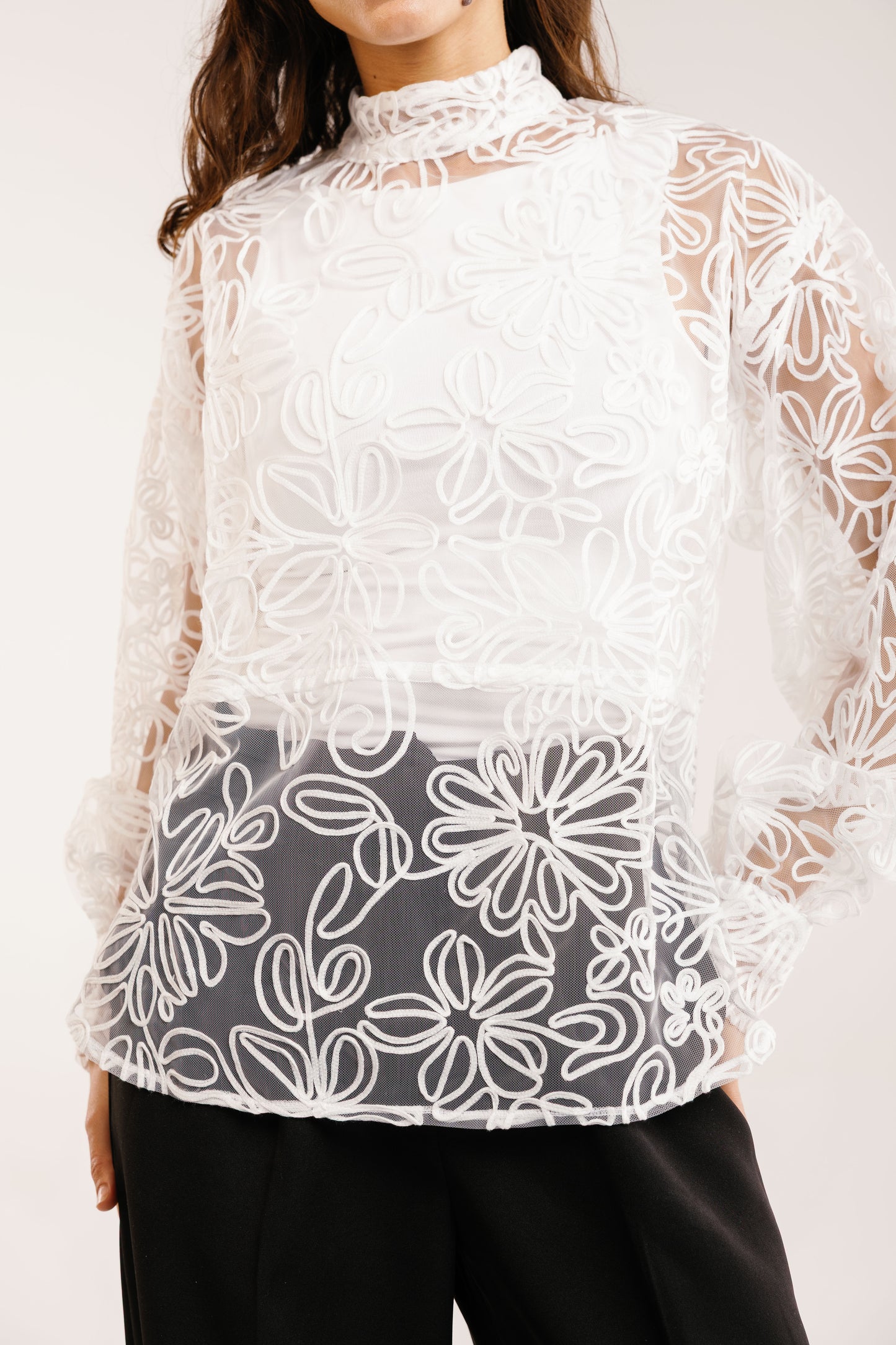 The Bloom Blouse in White