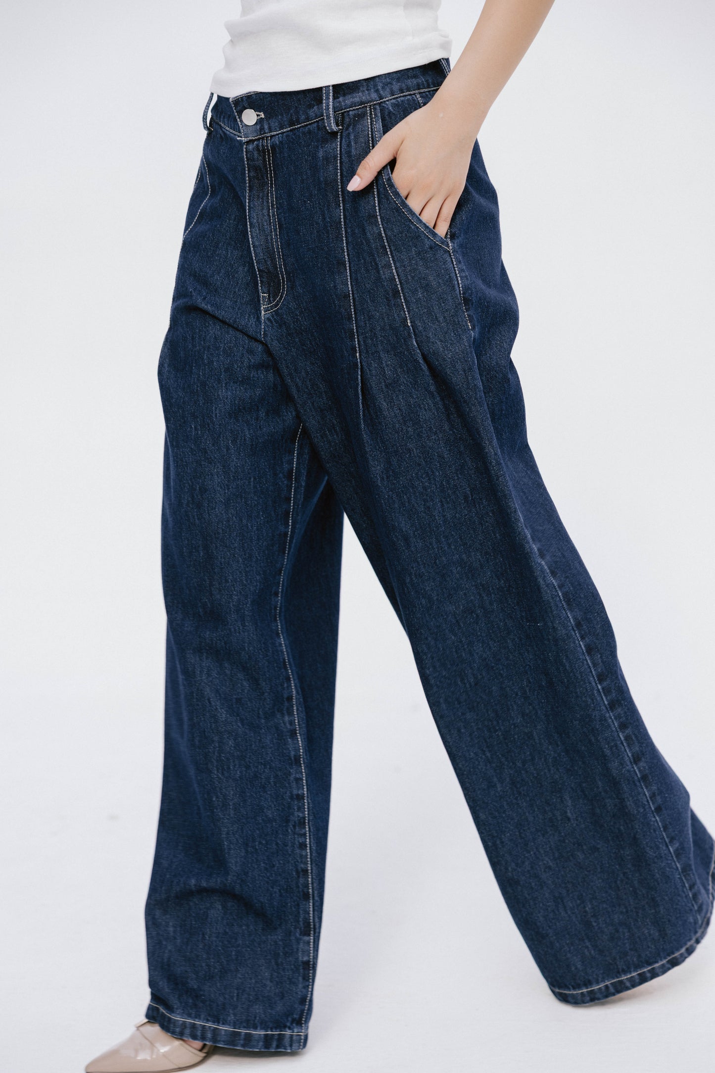 Deep Blue Wide Leg
