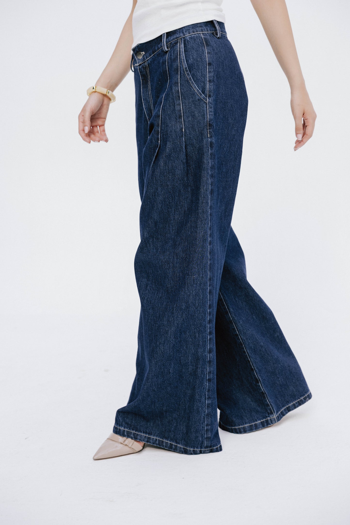 Deep Blue Wide Leg