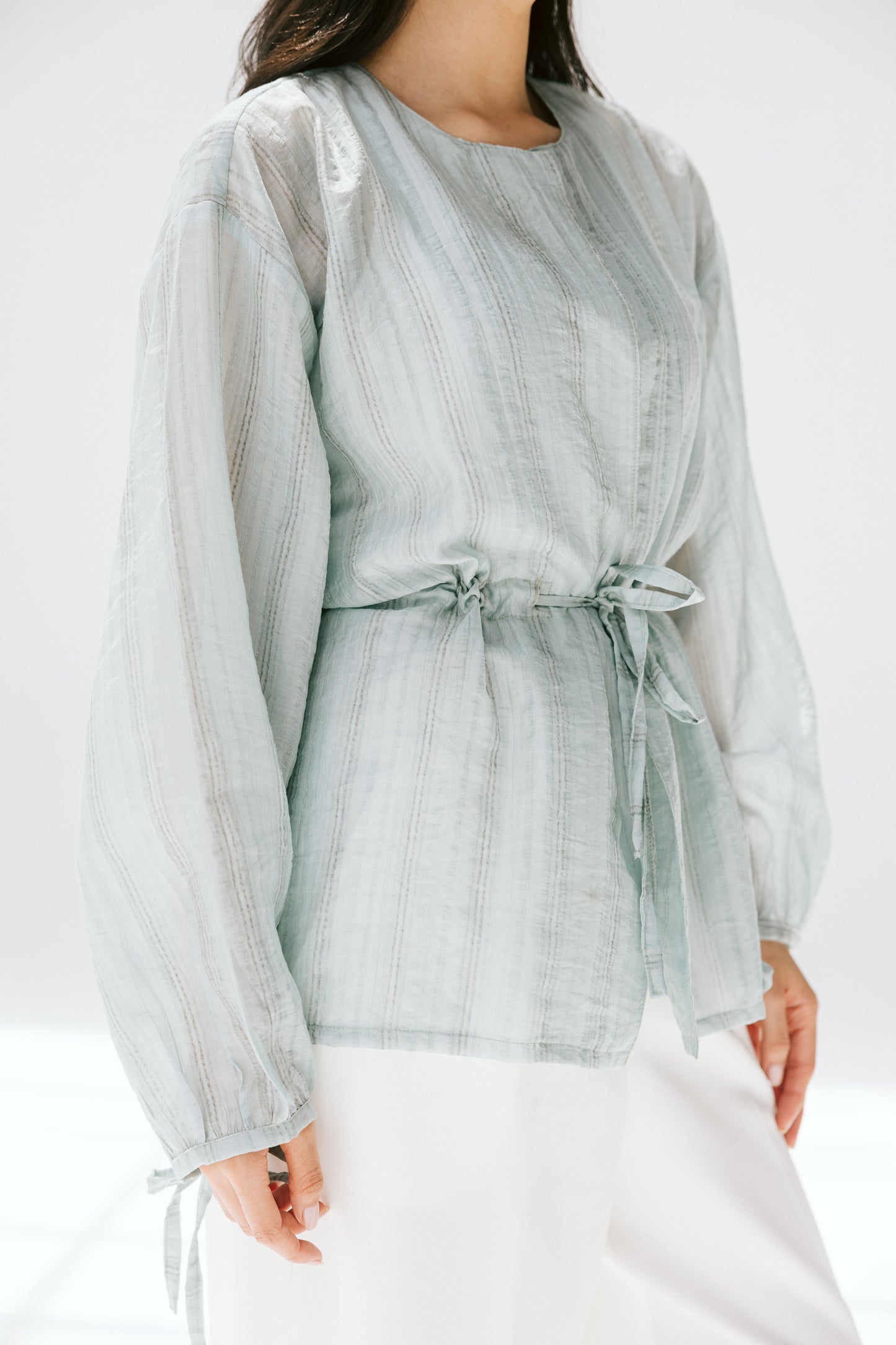 Marée blouse in Powder blue