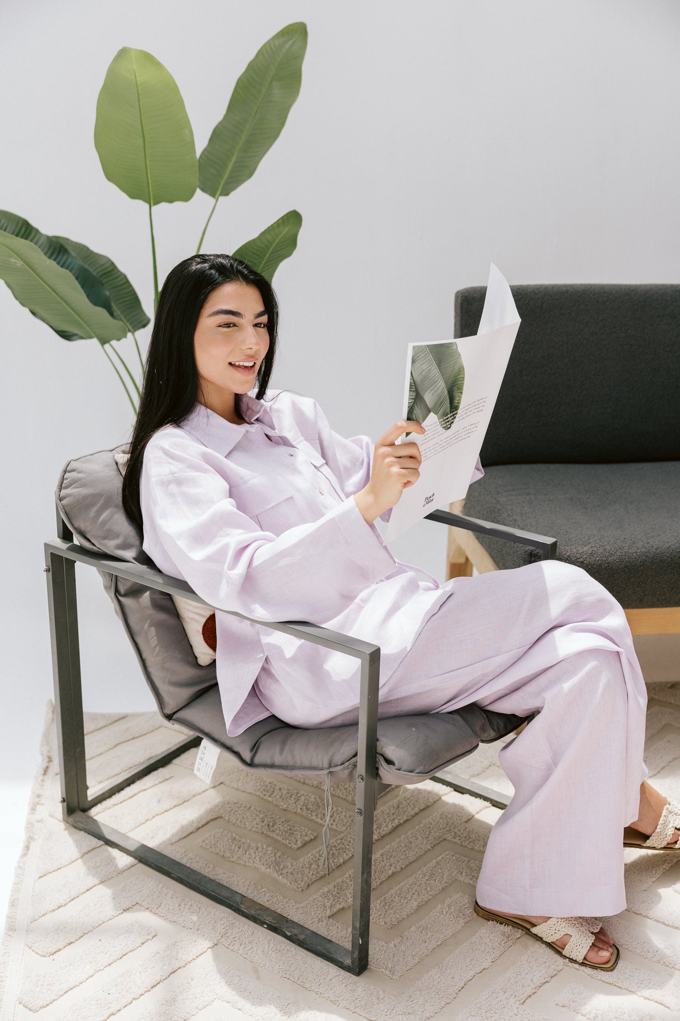 Slow Morning Pants In Lilac