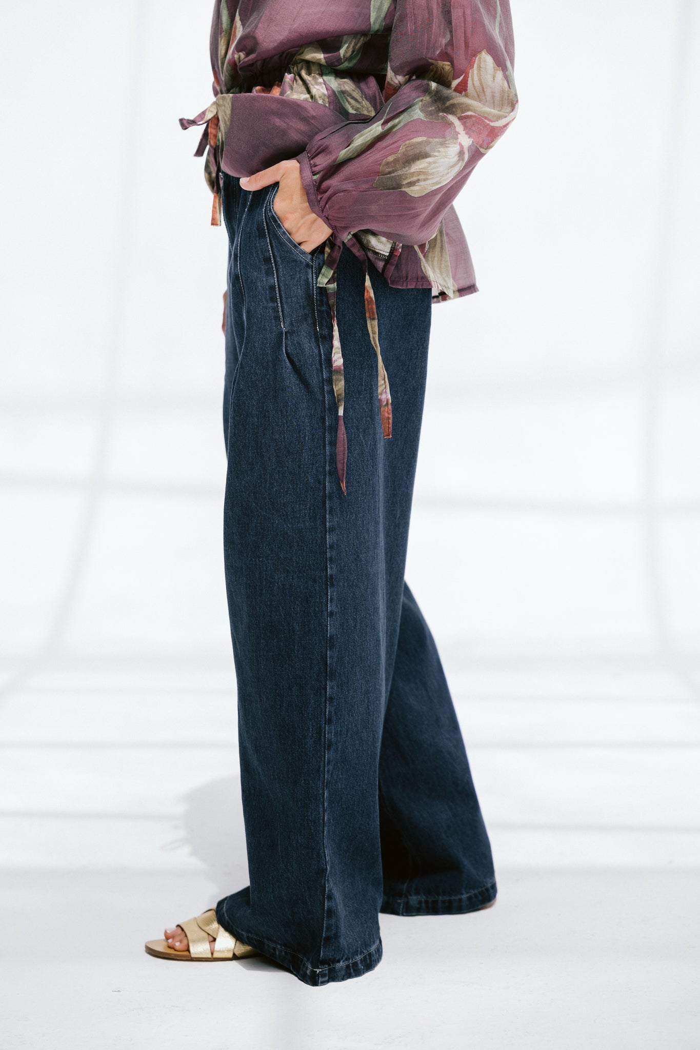 Deep Blue Wide Leg