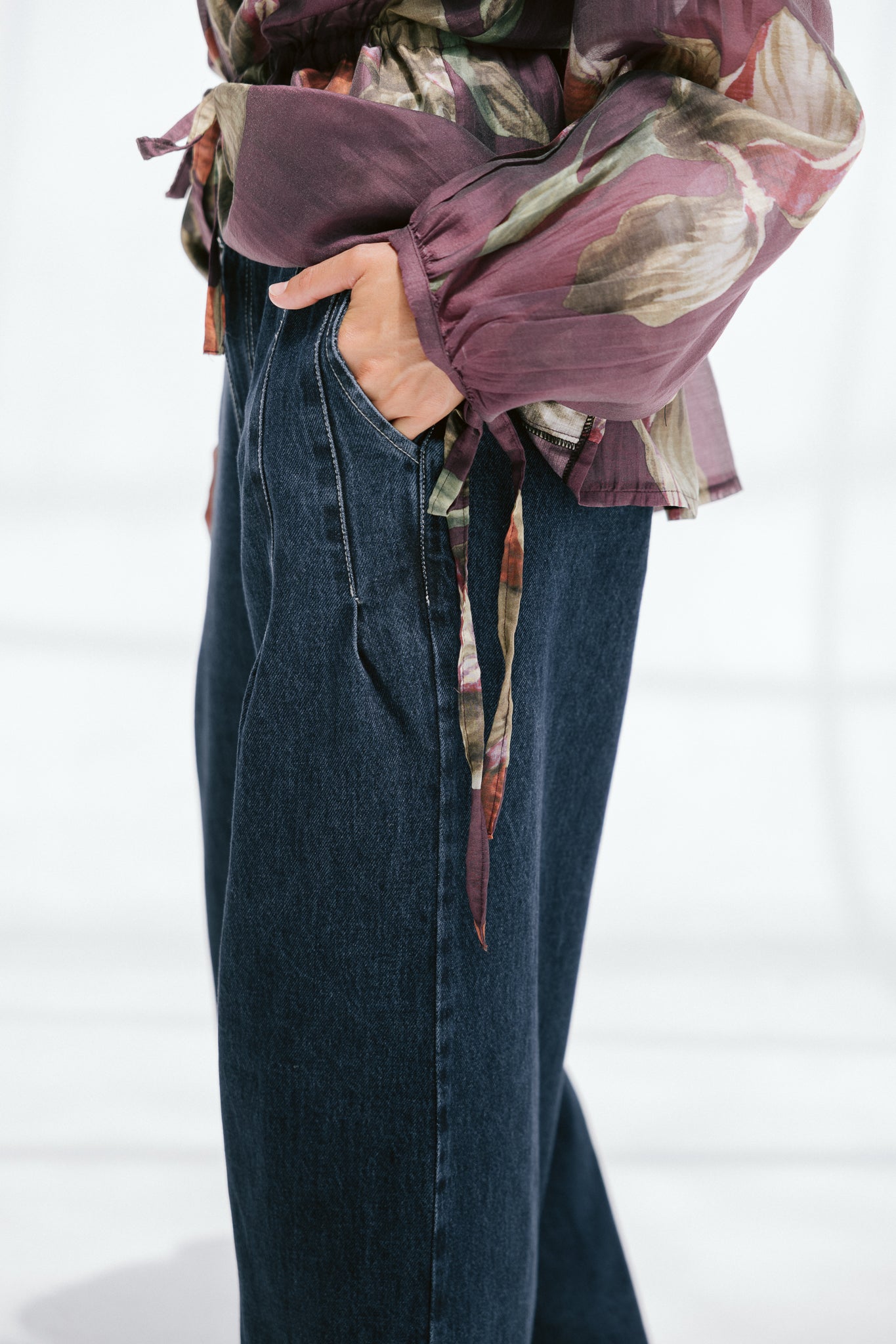 Deep Blue Wide Leg