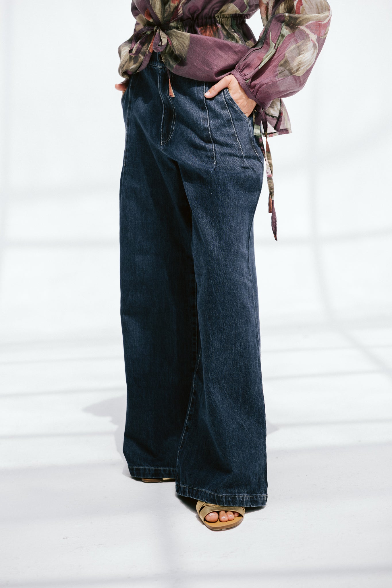 Deep Blue Wide Leg