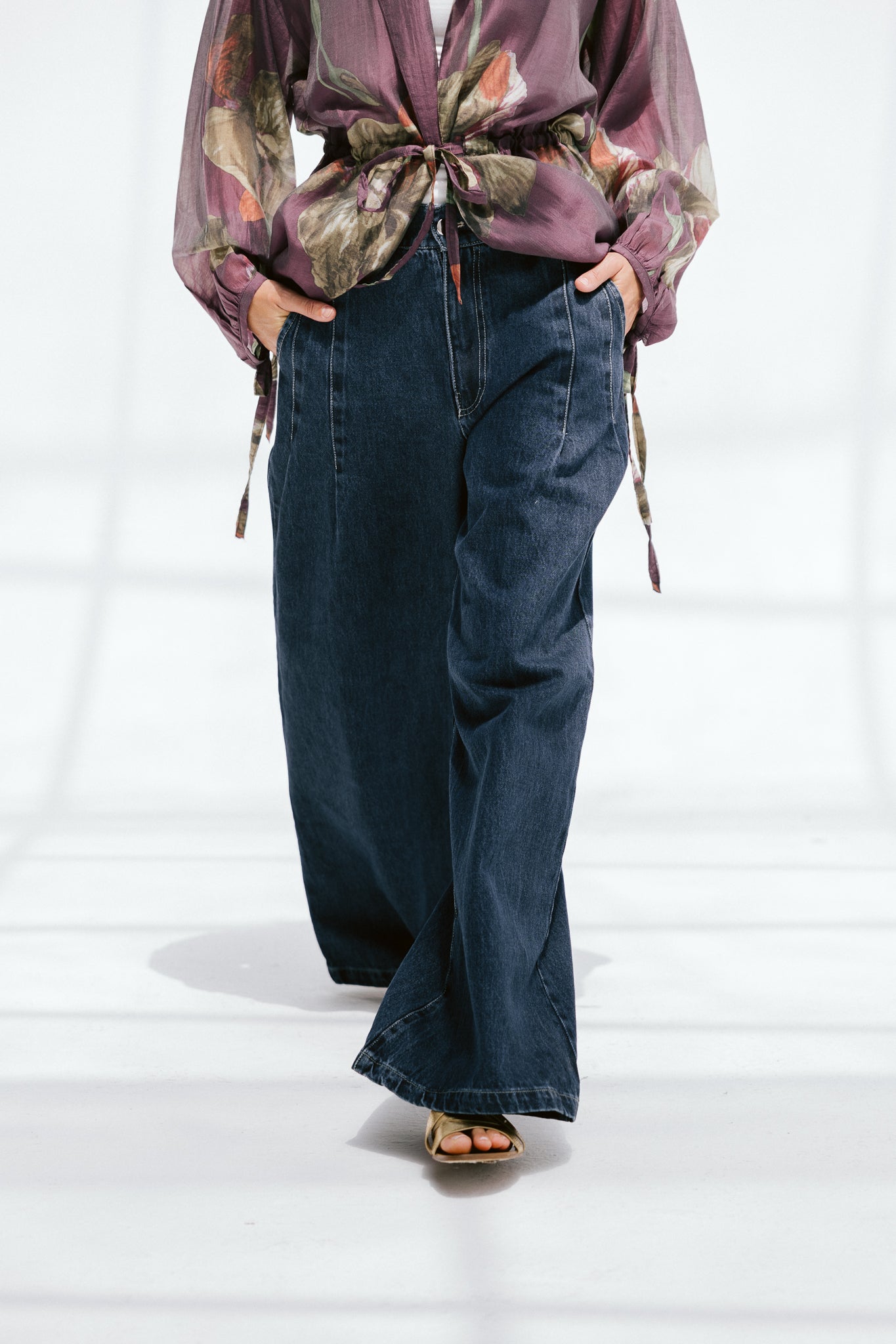 Deep Blue Wide Leg