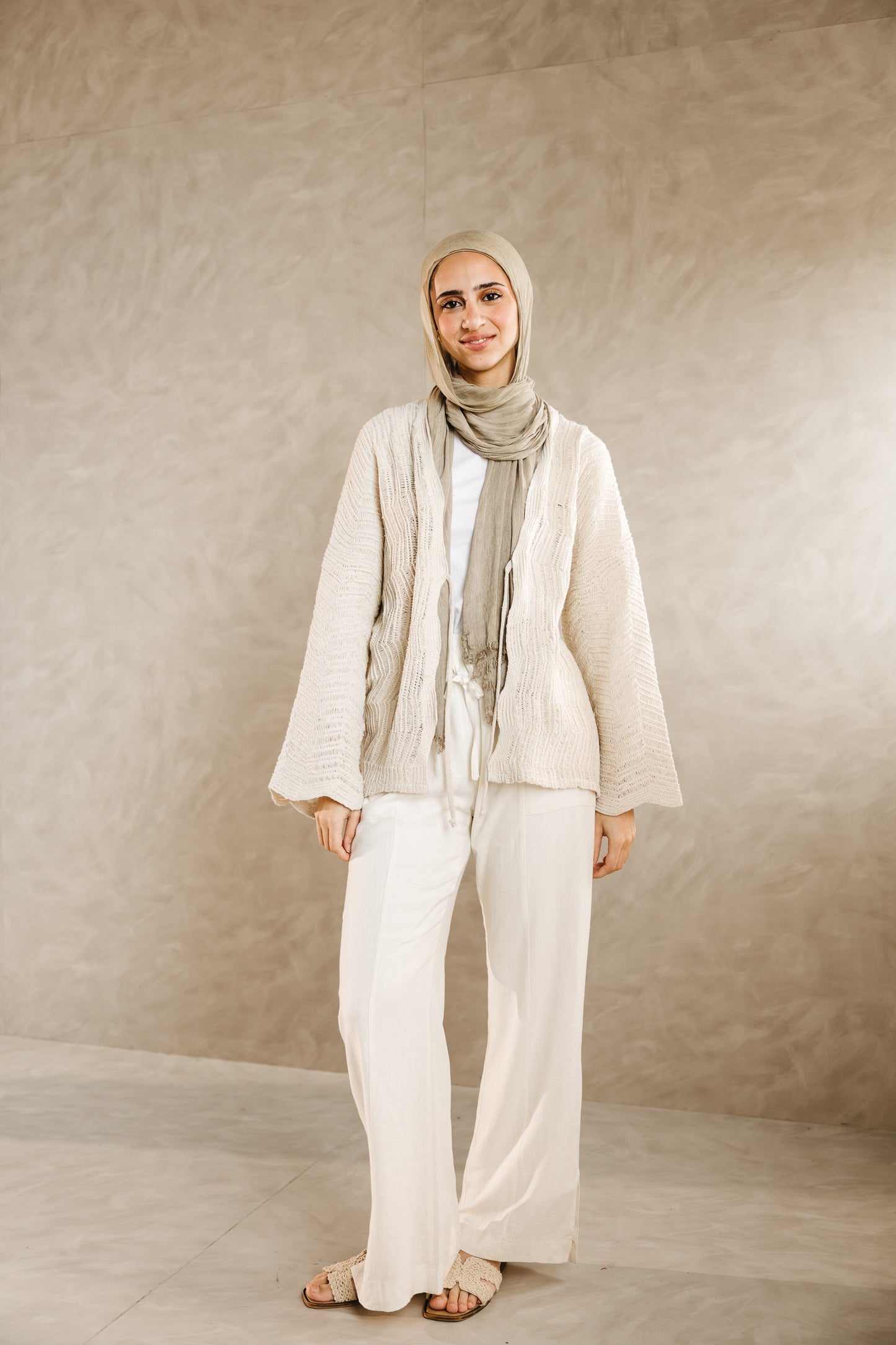 Havana cardigan in Oat