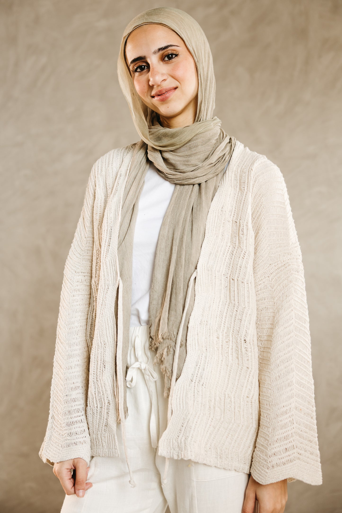 Havana cardigan in Oat
