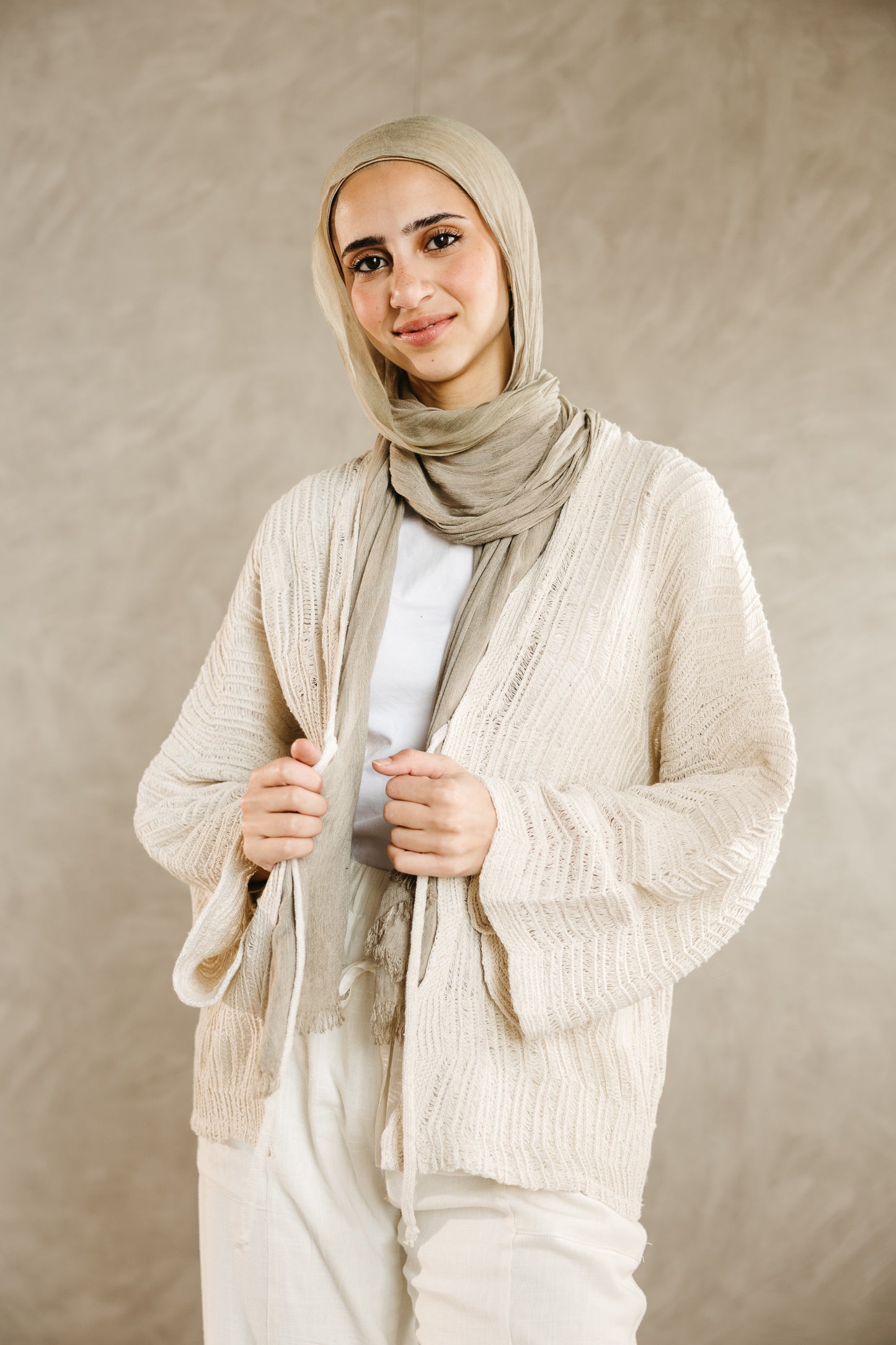 Havana cardigan in Oat