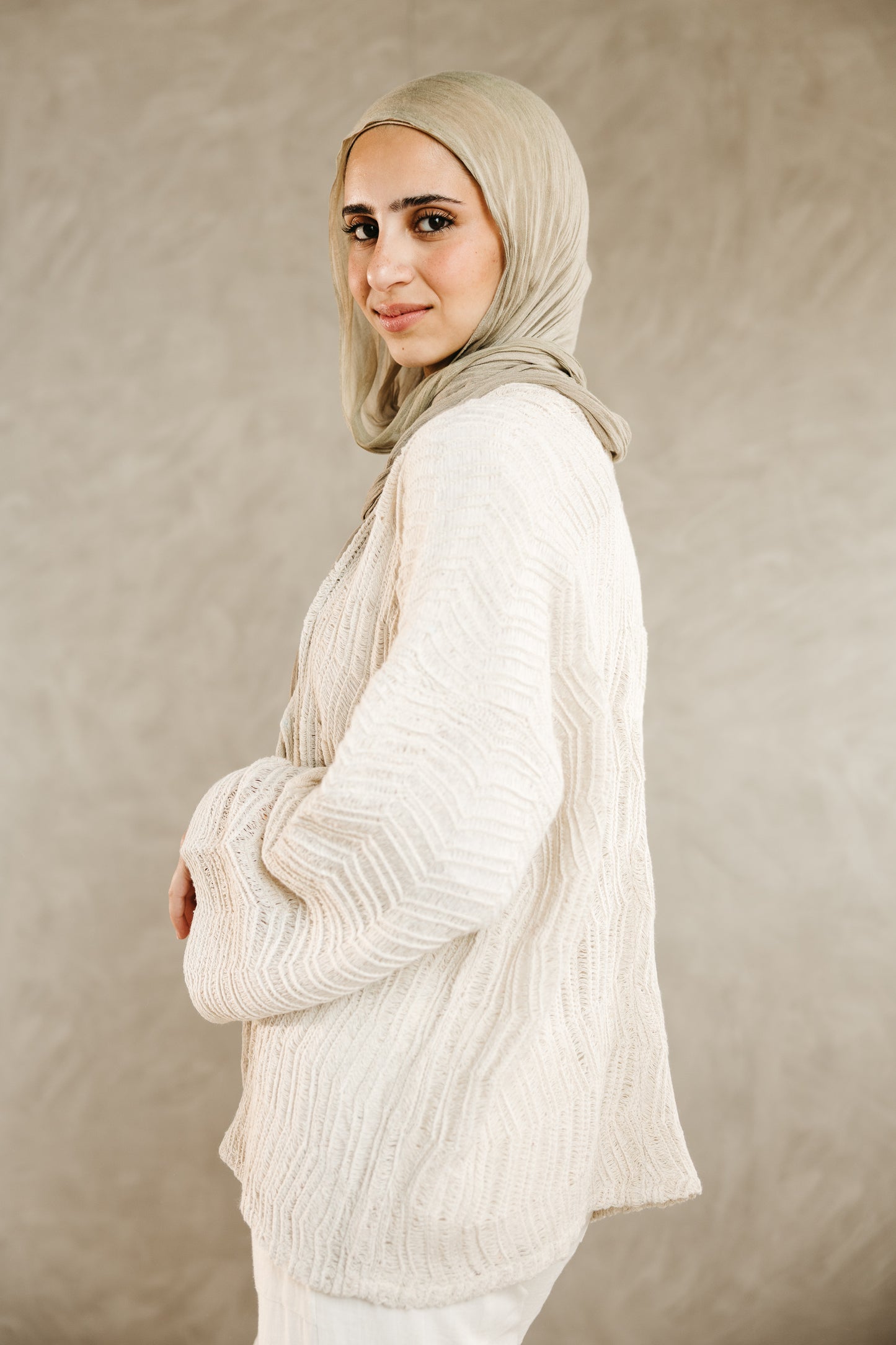 Havana cardigan in Oat