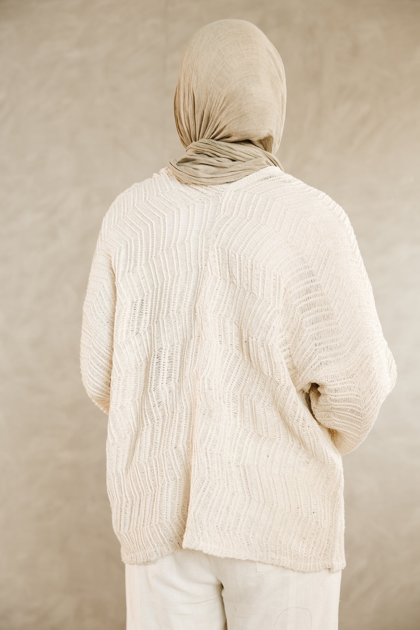 Havana cardigan in Oat