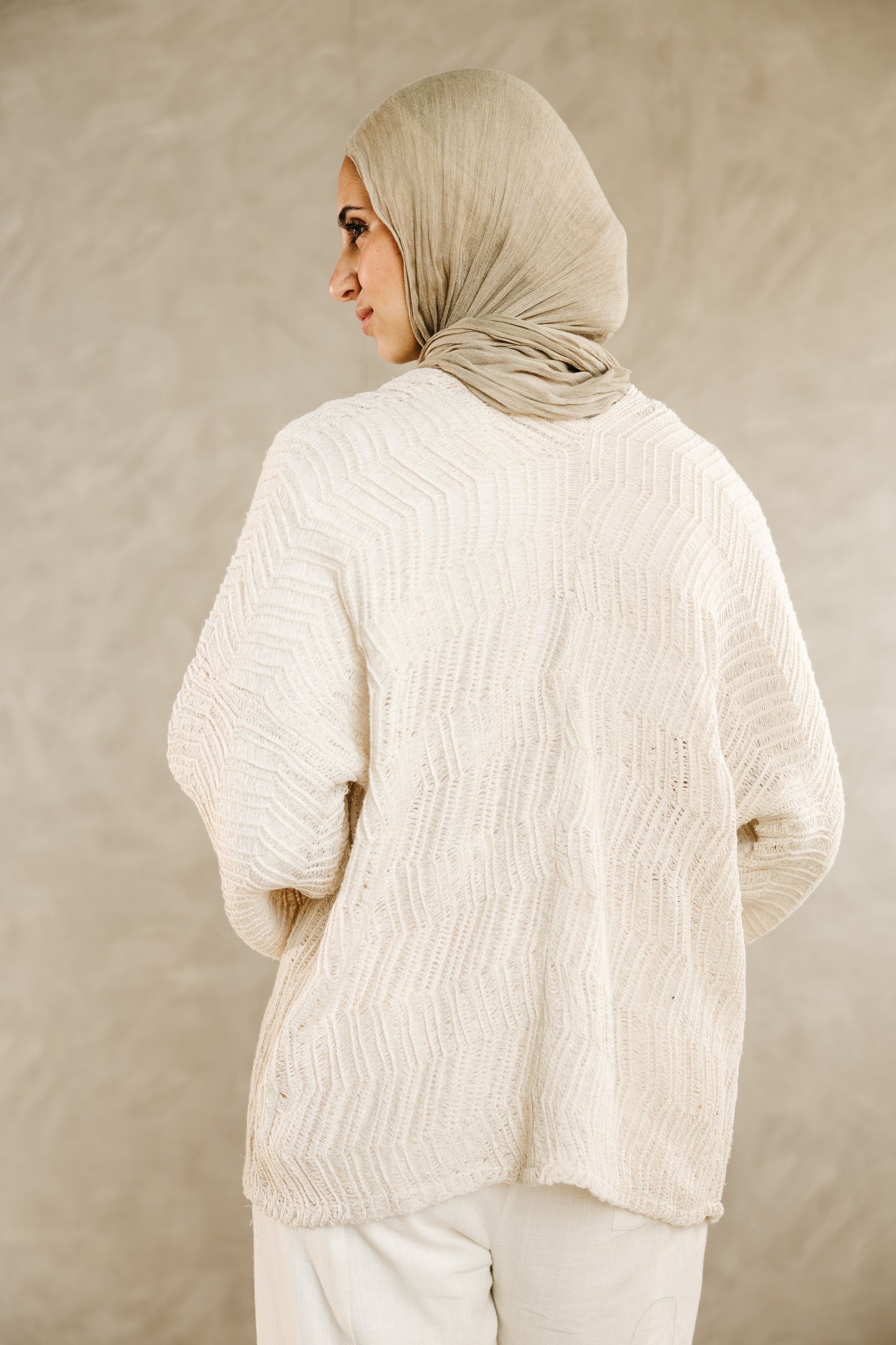 Havana cardigan in Oat