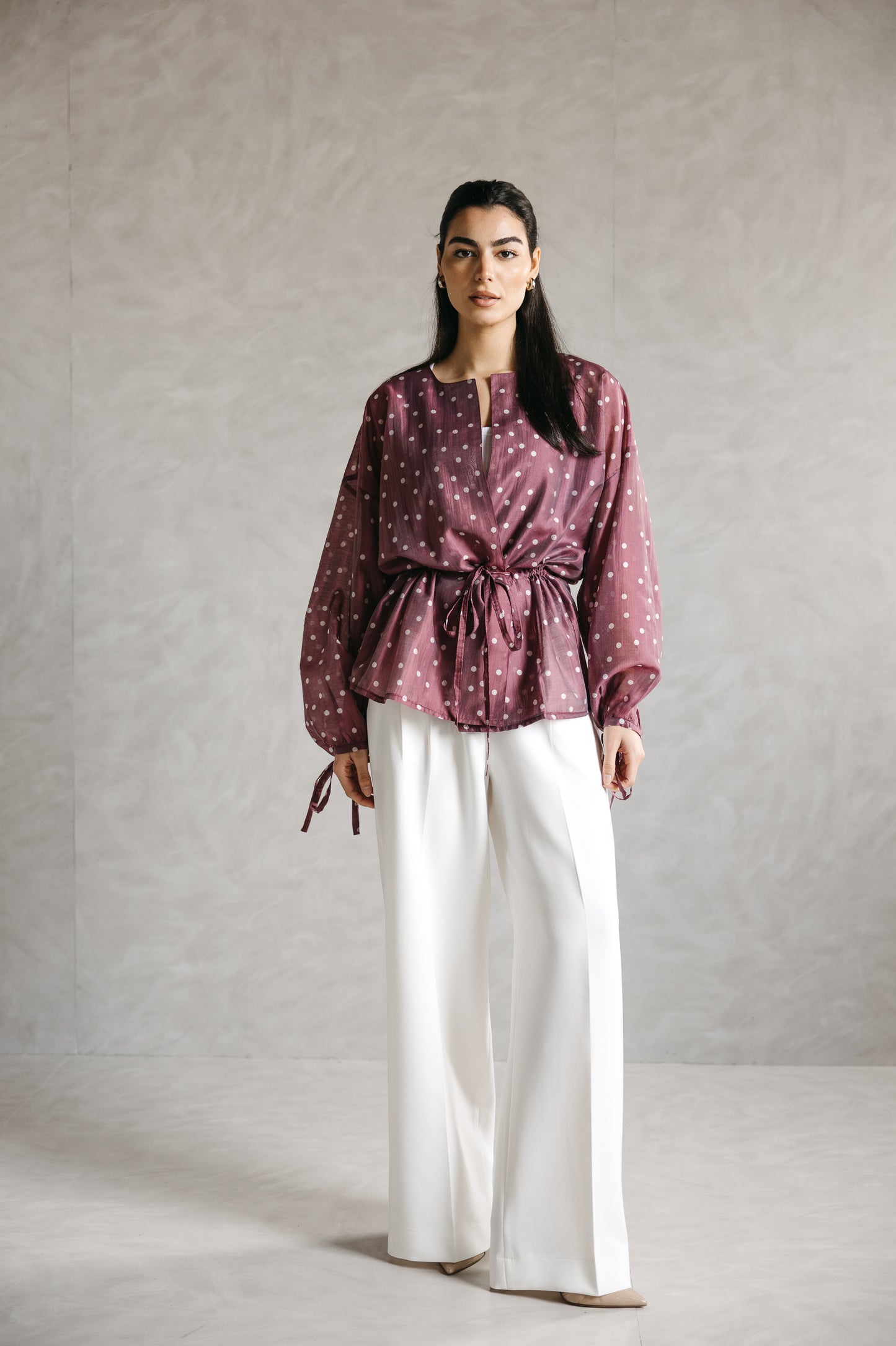 The Mono Wide-Leg Pants in Ivory