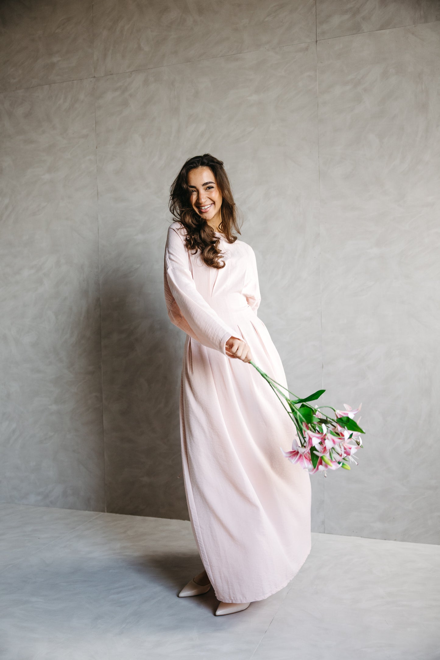 The Blossom Dress in Angel Blush
