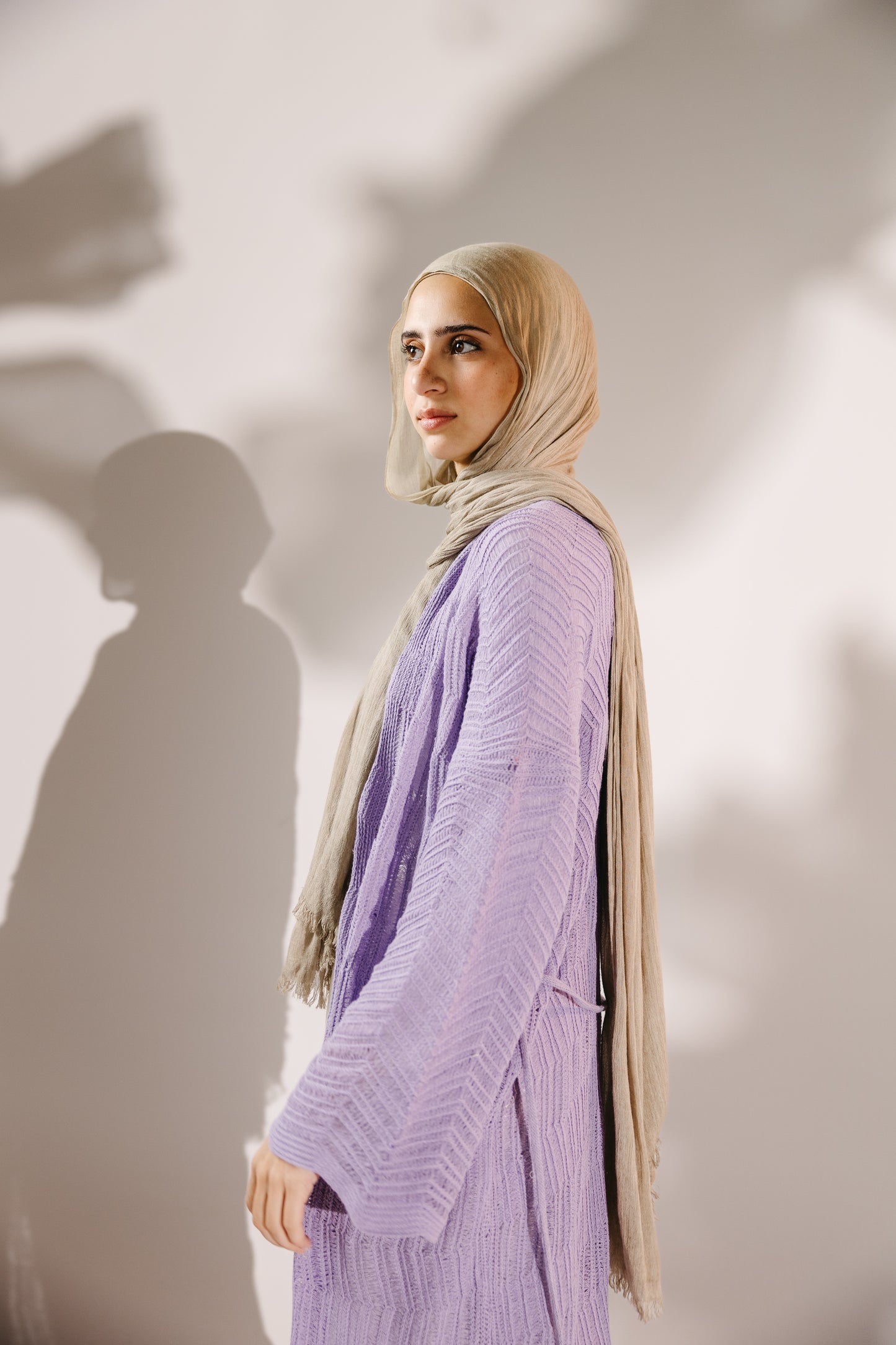 KnotWave Cardigan in Lavender