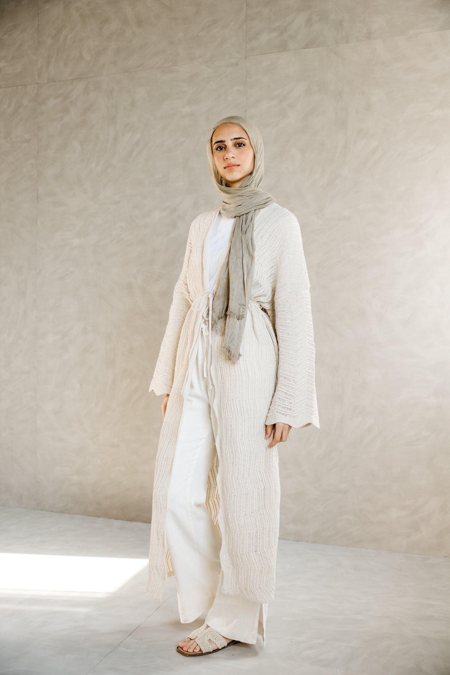 KnotWave Cardigan in Oat