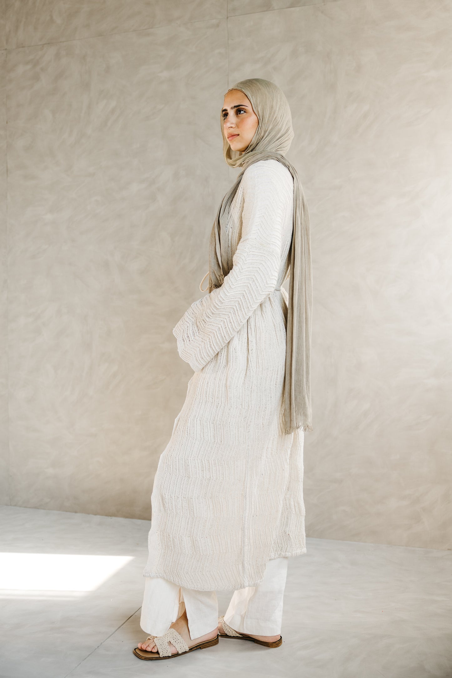 KnotWave Cardigan in Oat