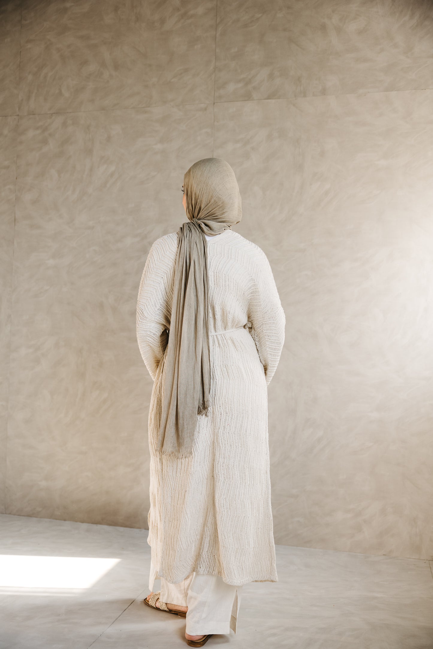 KnotWave Cardigan in Oat