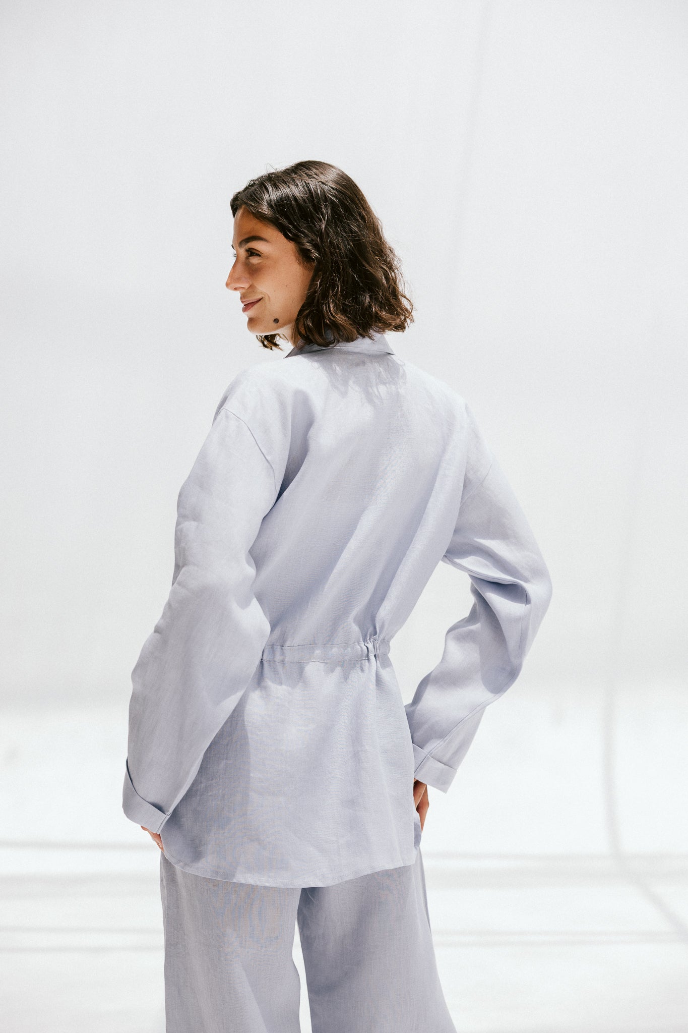 Slow Morning Shirt In Powder blue