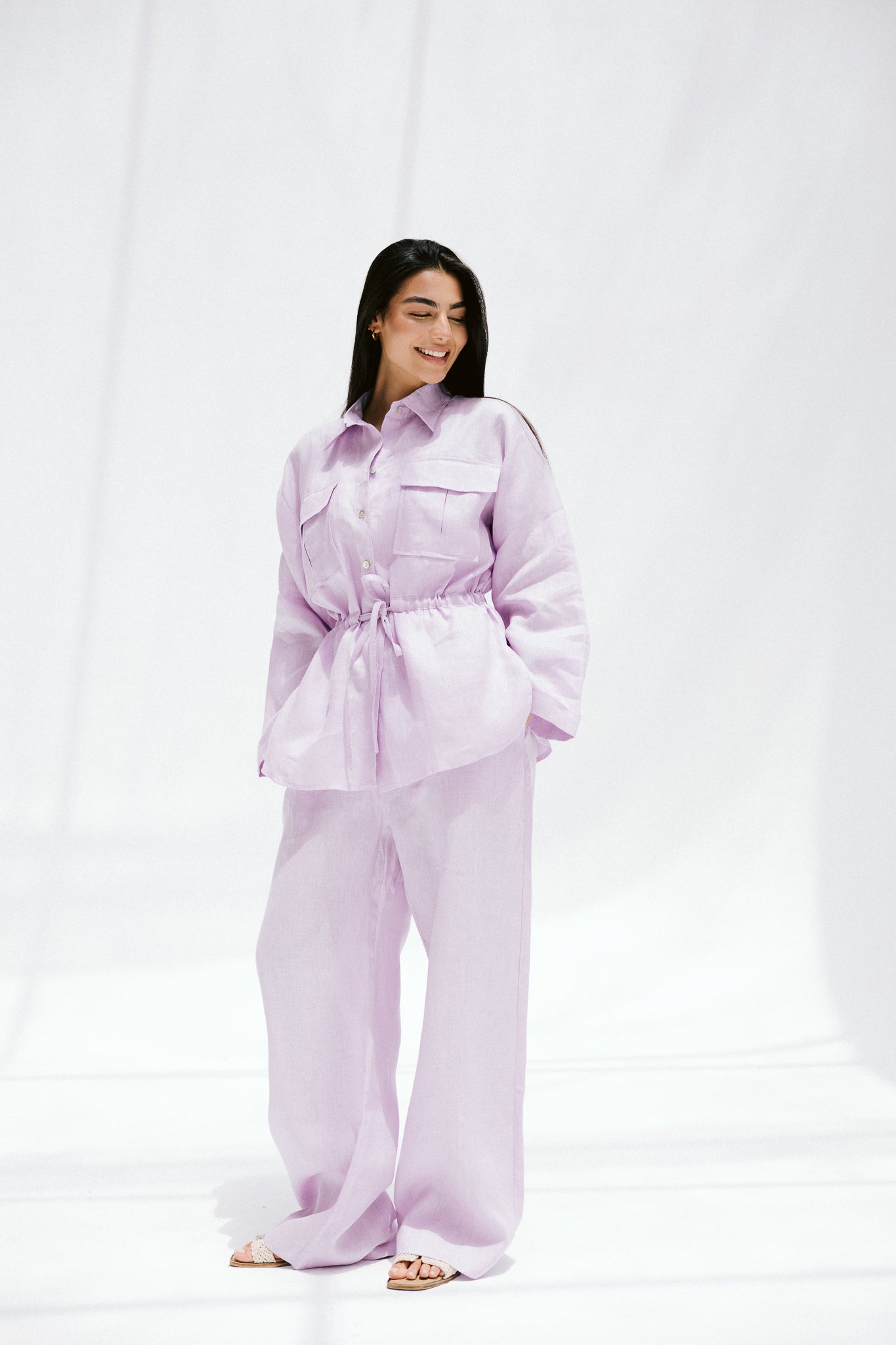 Slow Morning Pants In Lilac