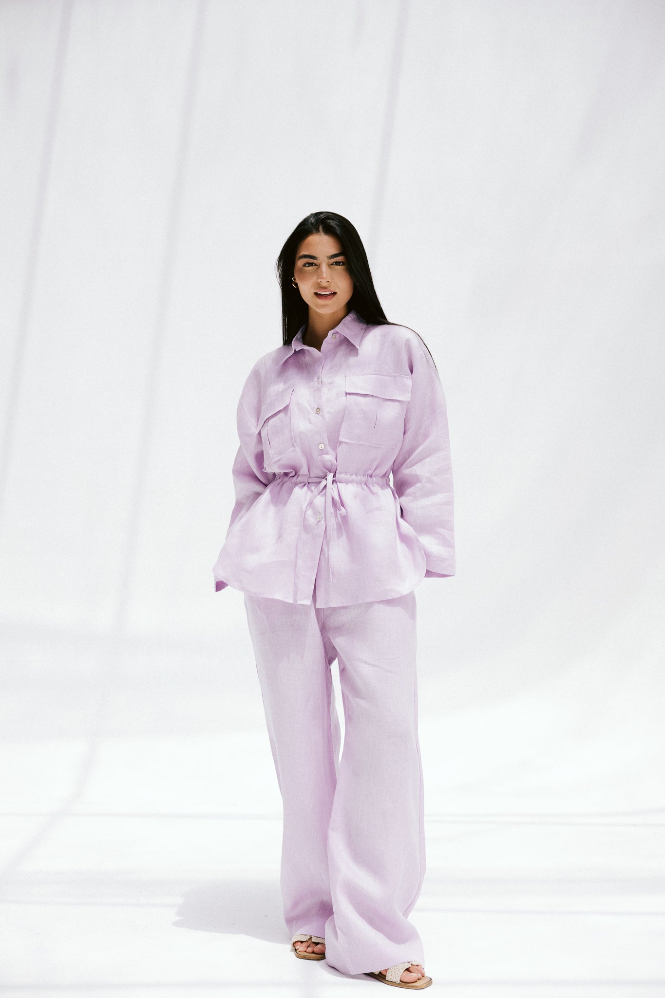 Slow Morning Pants In Lilac