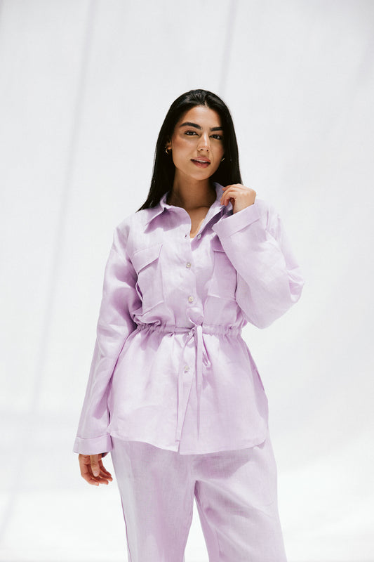 Slow Morning Shirt In Lilac