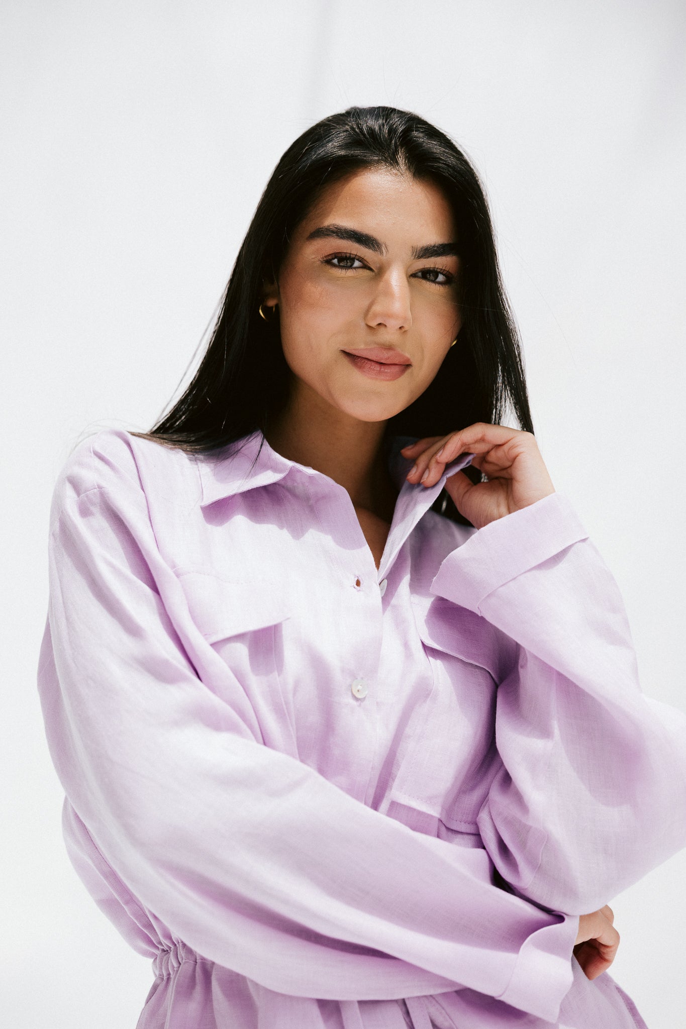 Slow Morning Shirt In Lilac