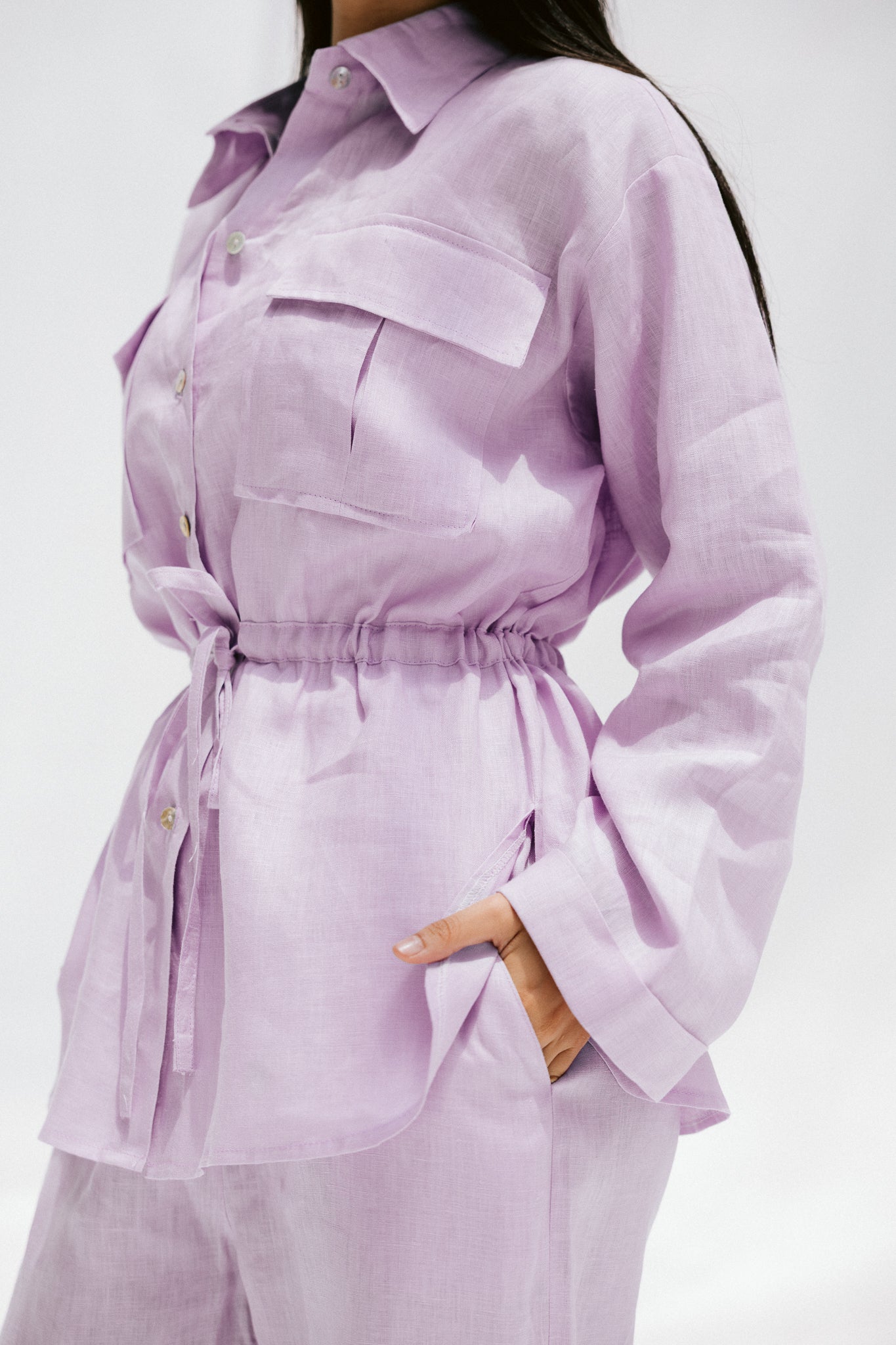 Slow Morning Shirt In Lilac