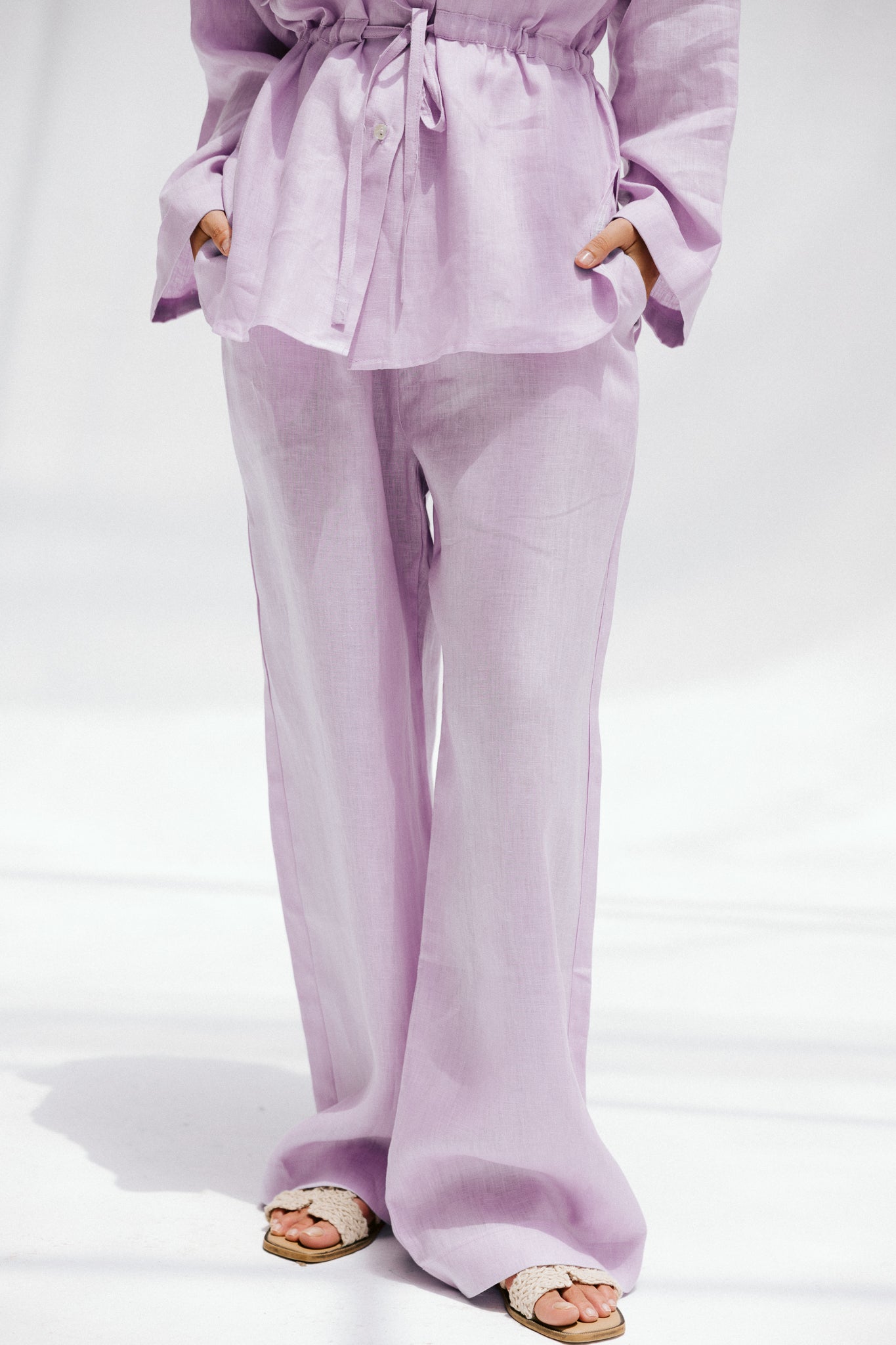 Slow Morning Pants In Lilac